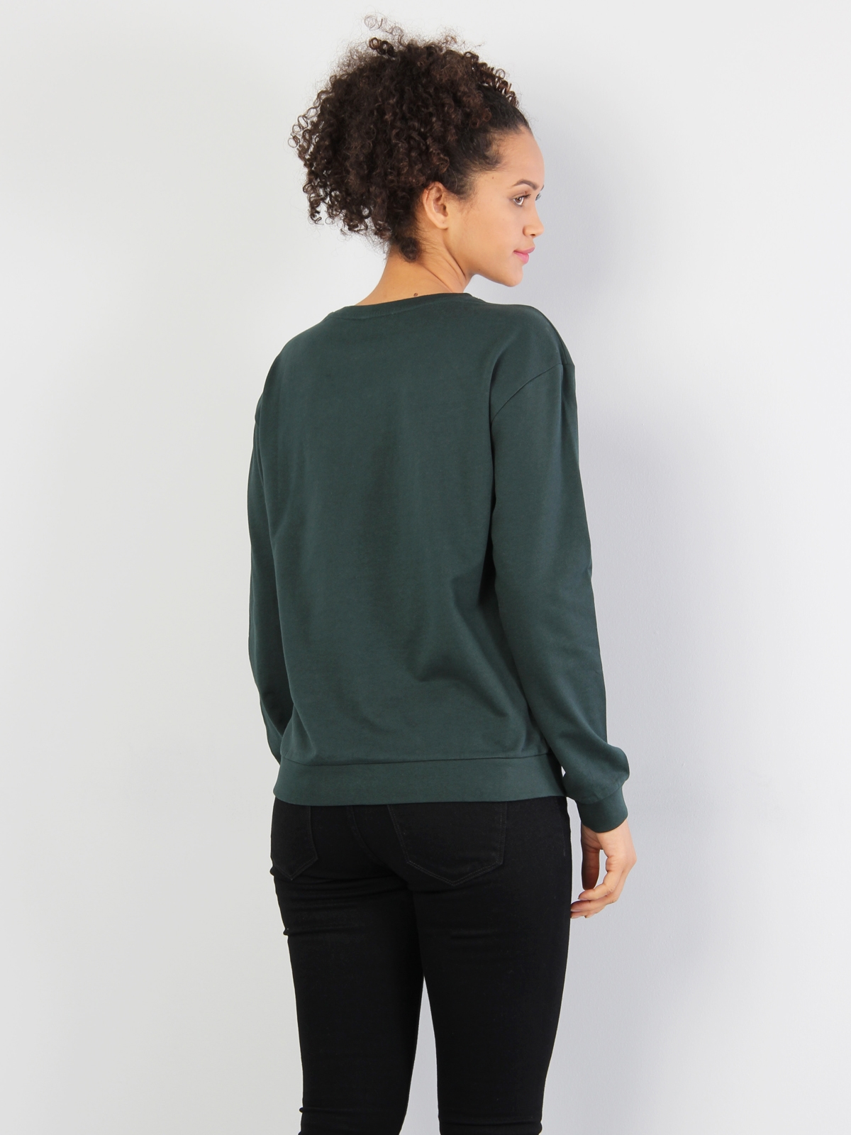  Regular Fit  Kadın Yeşil Sweatshirt