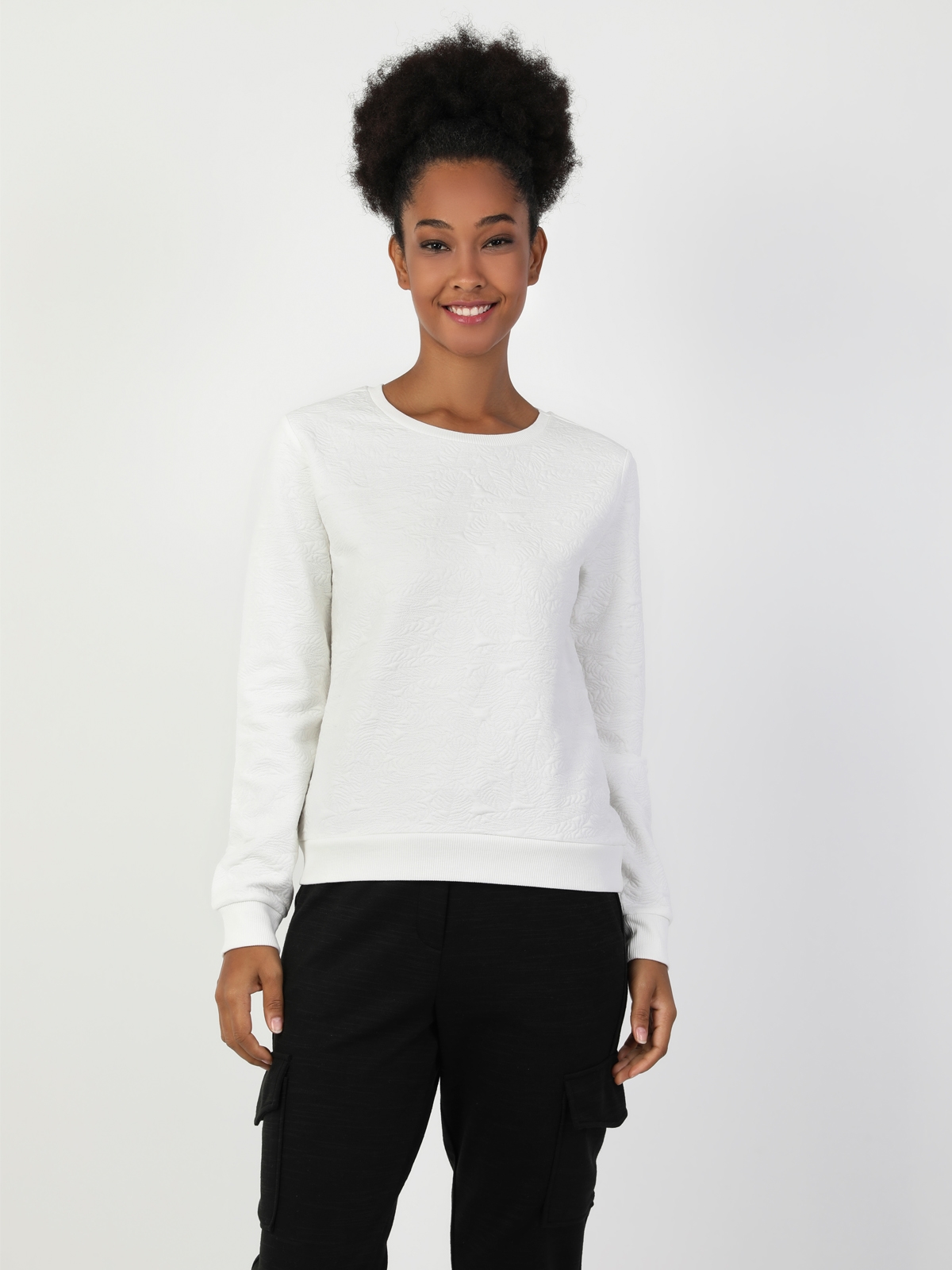 Regular  Beyaz Sweatshirt