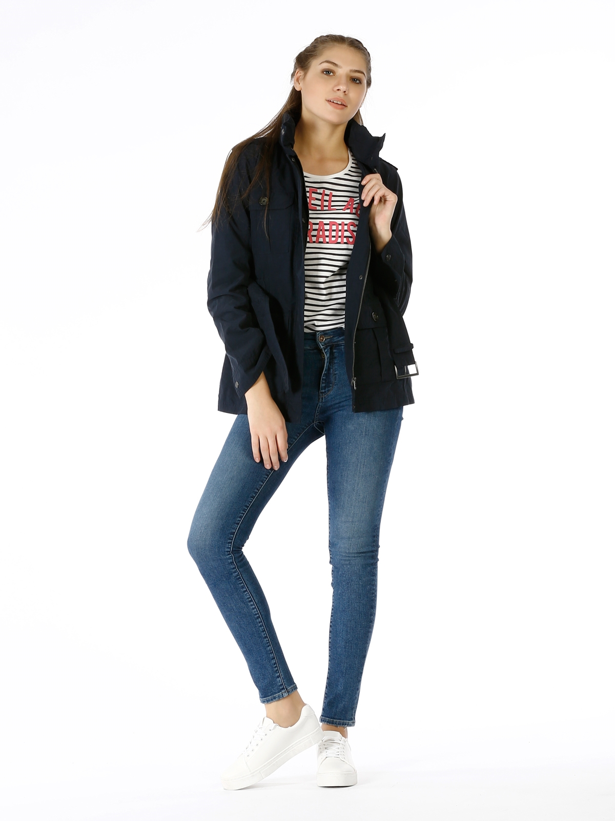 Colins Navy Woman Jackets. 3 Colins Navy Woman Jackets. 3