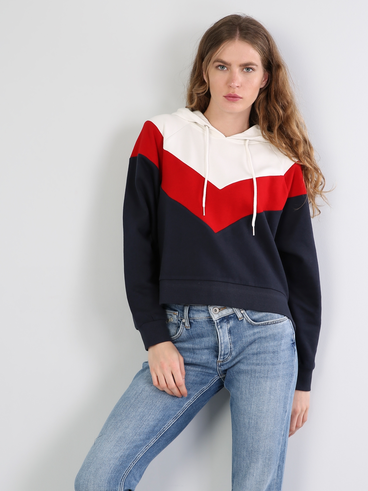  Comfort Fit  Kadın Lacivert Sweatshirt