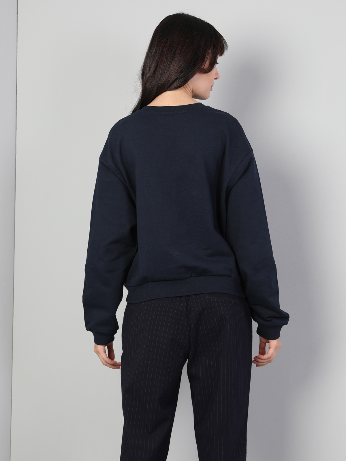  Regular Fit  Kadın Lacivert Sweatshirt