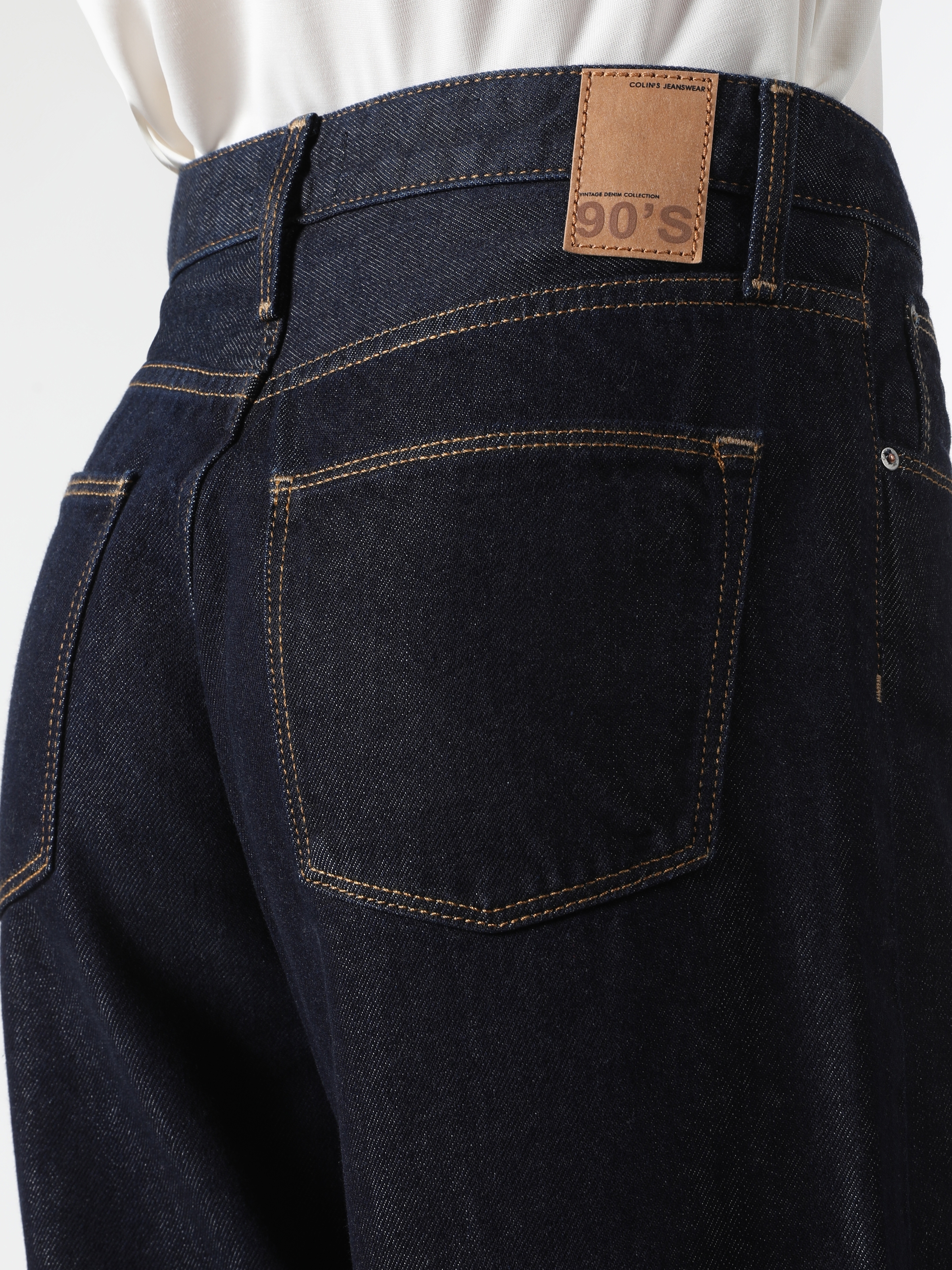 970 Berry Regular Fit Yüksel Bel Geniş Paça Kadın Siyah Jean Pantolon Cl1062323