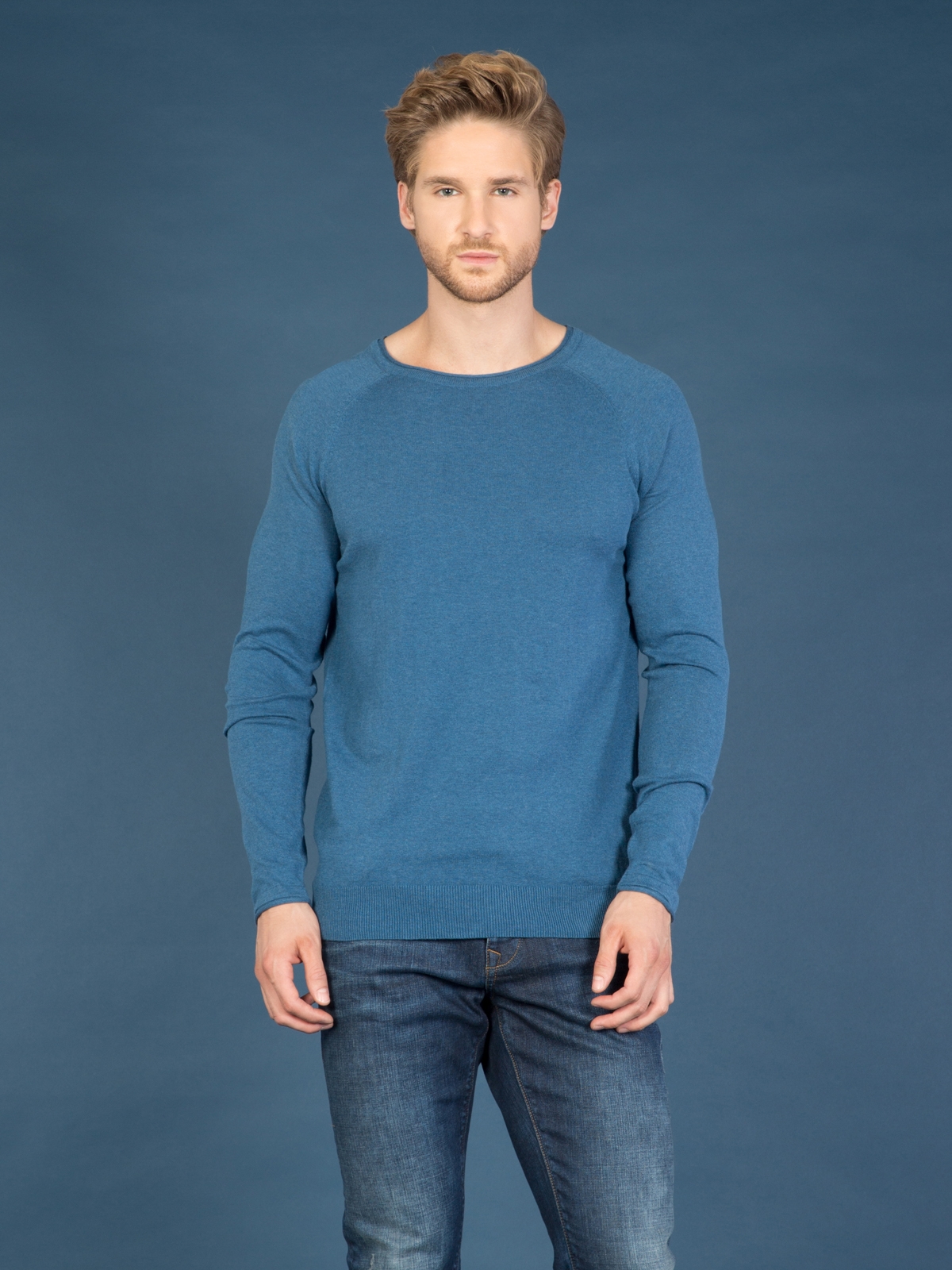 Colins Blue Men Sweaters. 1