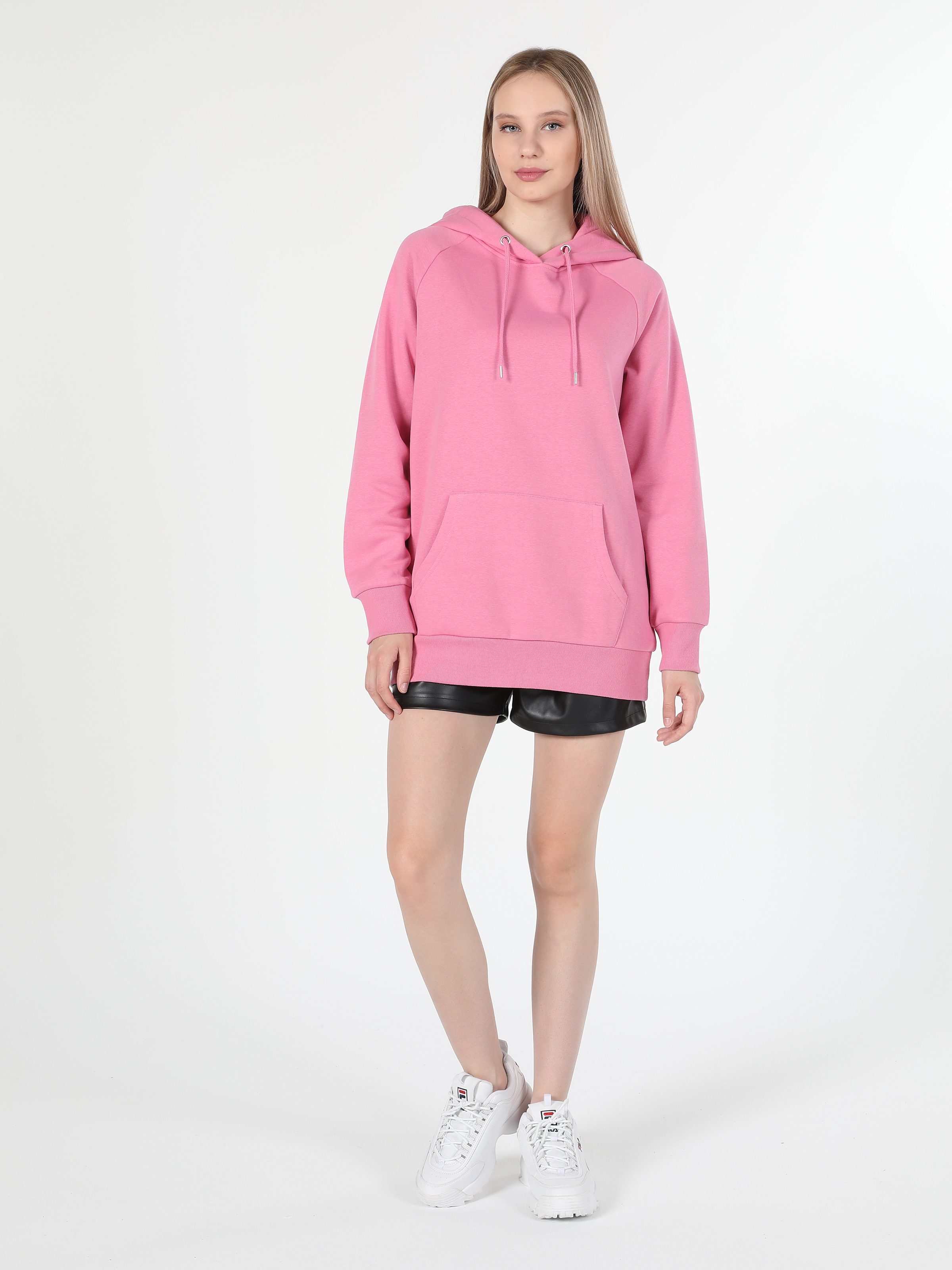 Pembe Kadın Sweatshirt