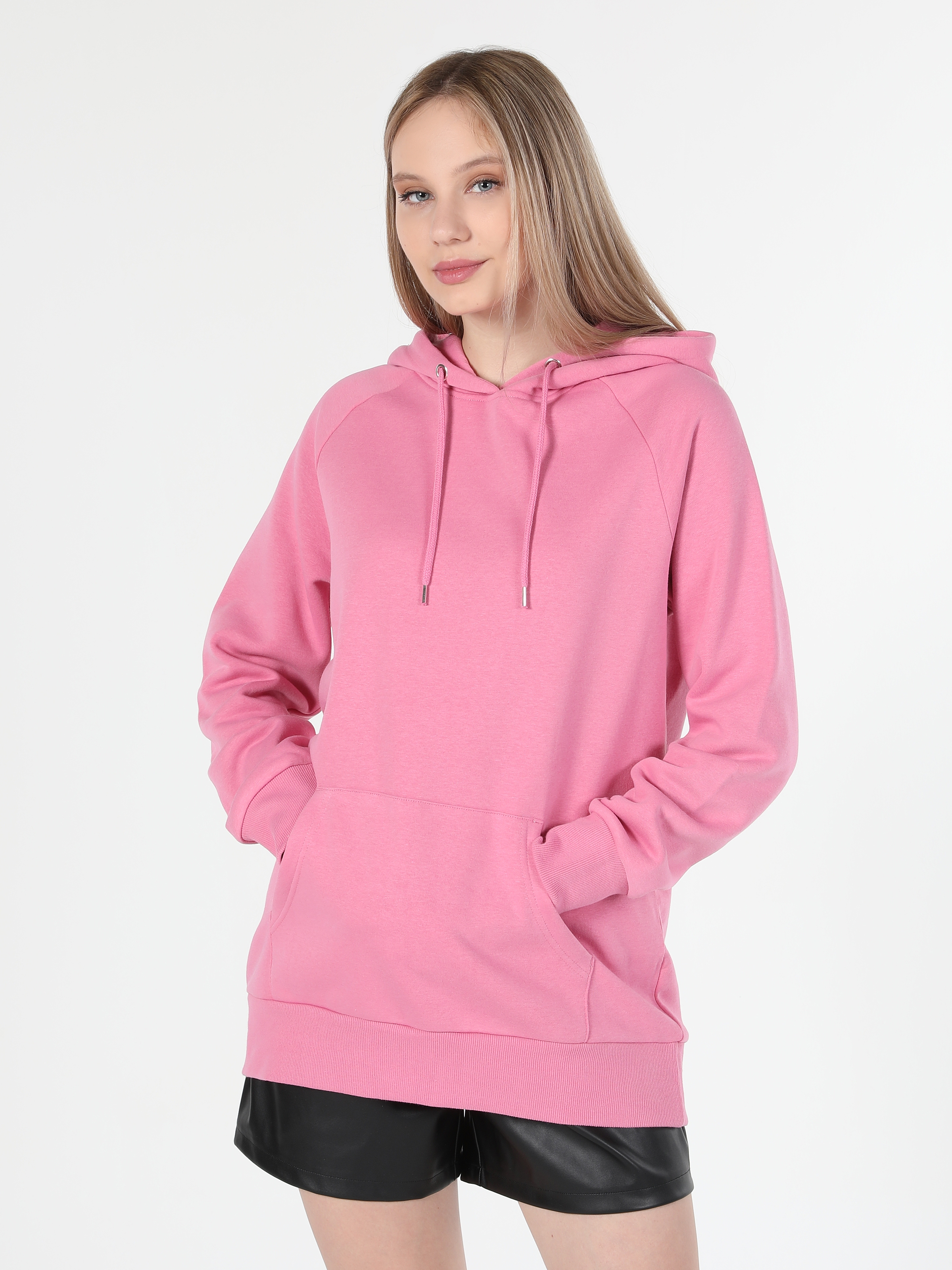 Pembe Kadın Sweatshirt