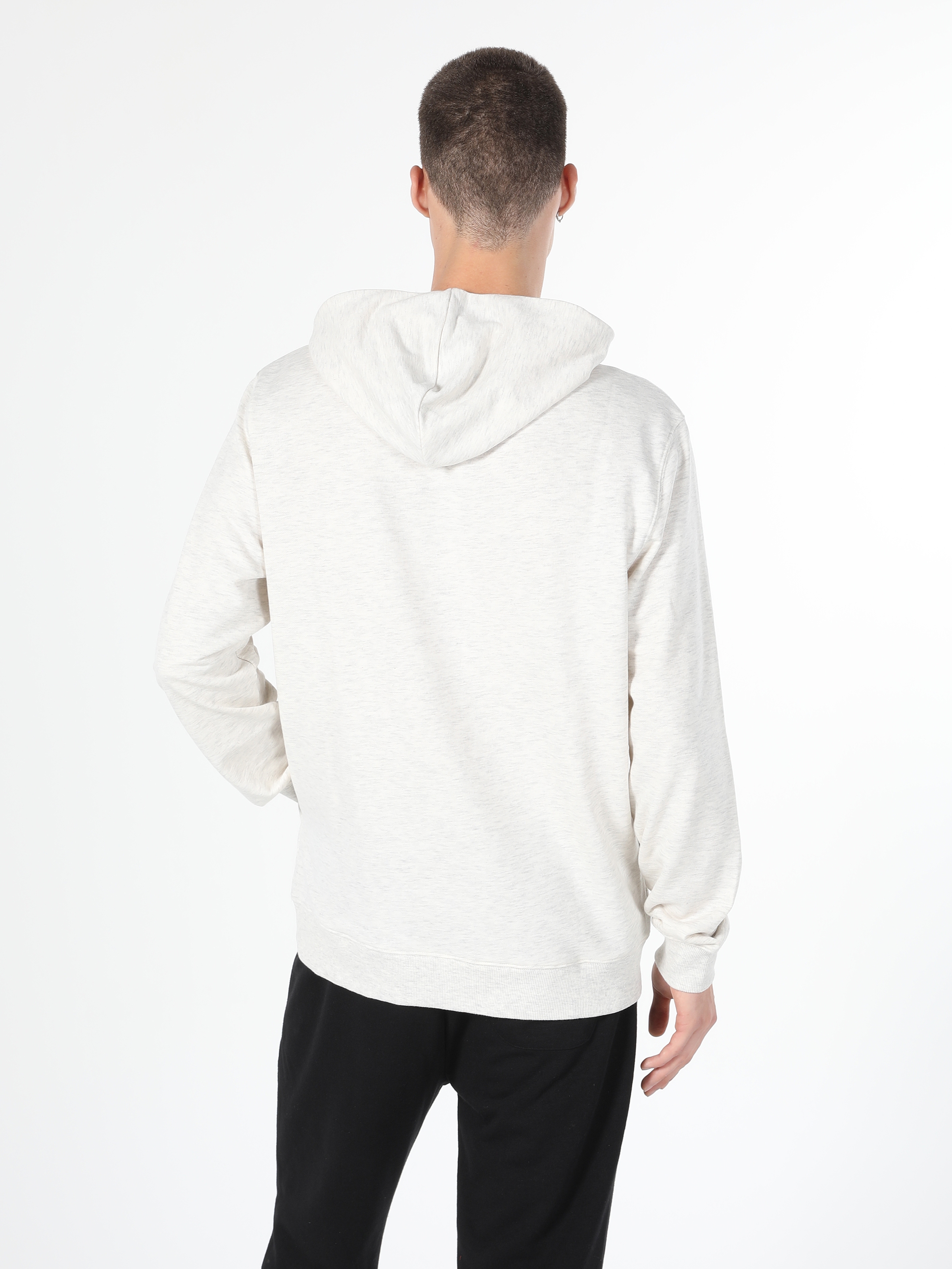 Regular Fit Beyaz Erkek Sweatshirt Cl1055785