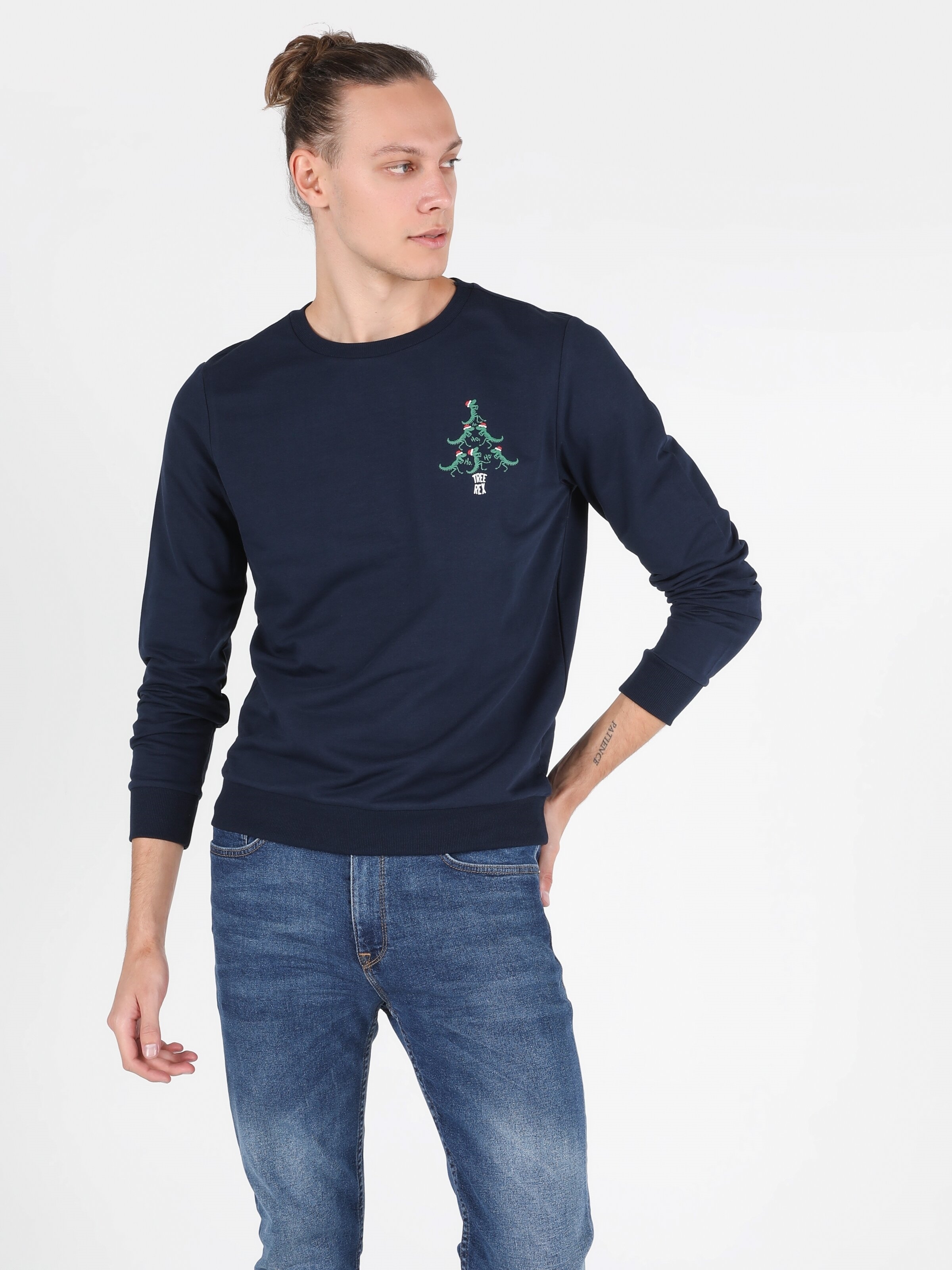 Lacivert Erkek Sweatshirt