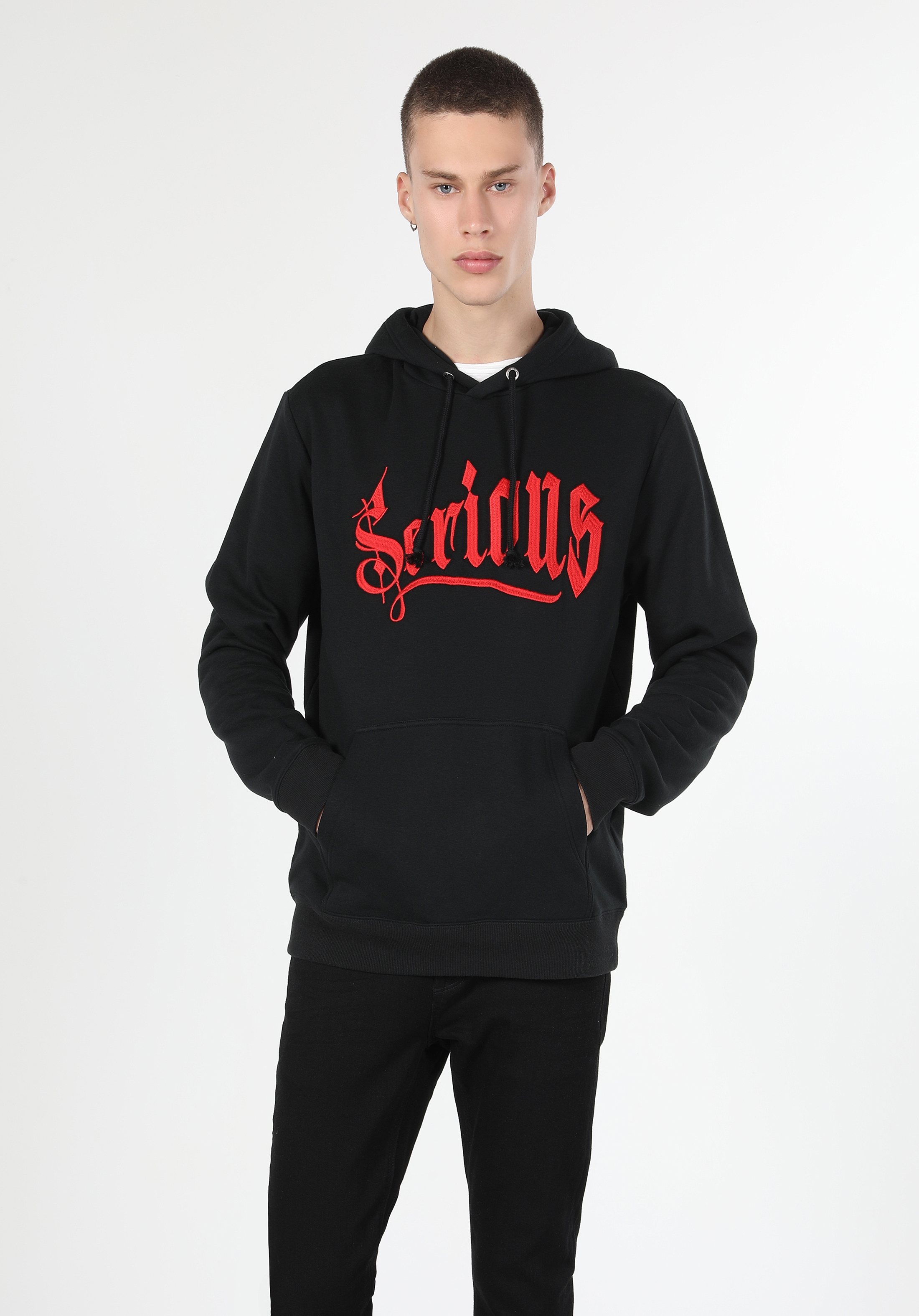 Siyah Erkek Sweatshirt