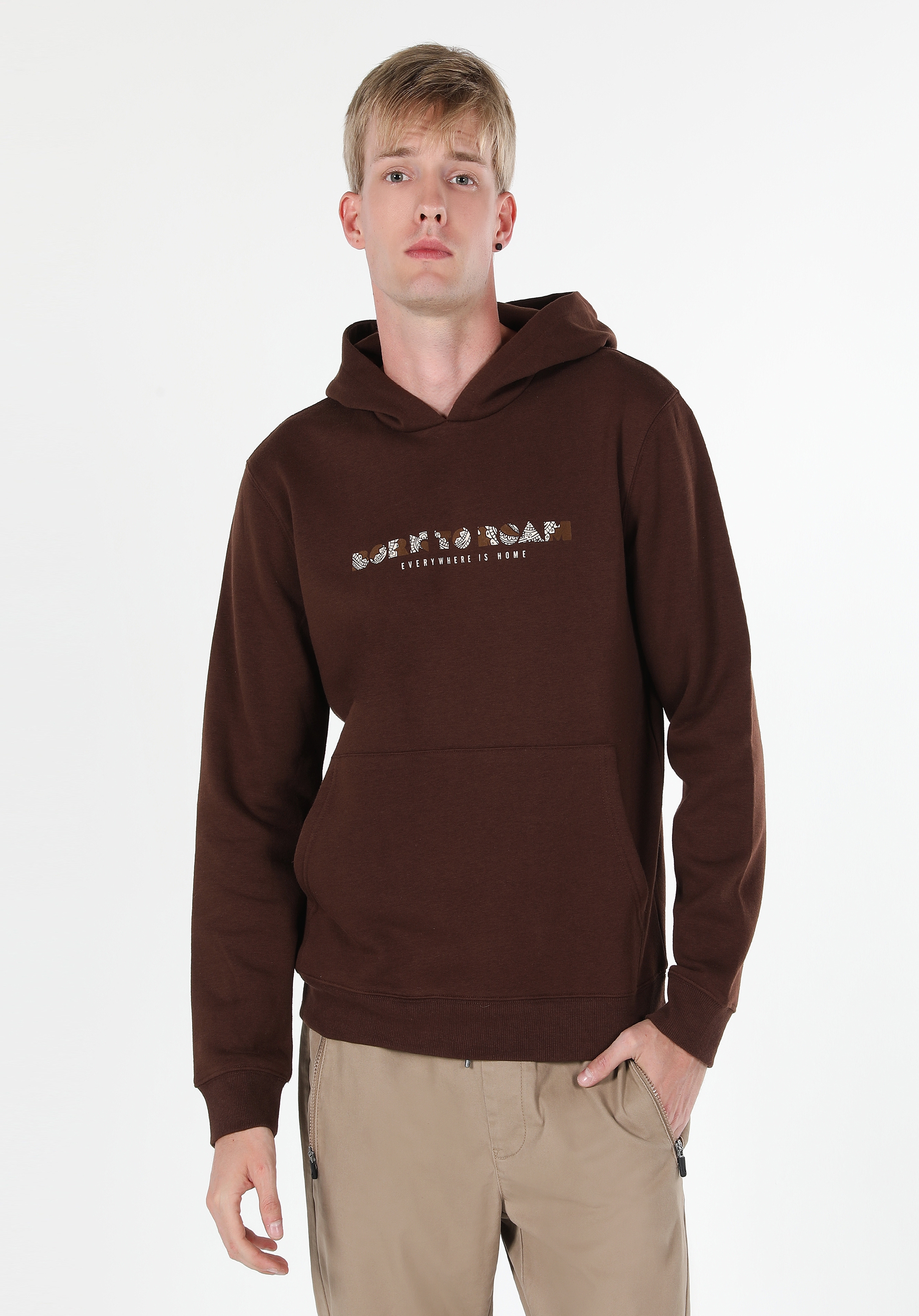 Kahverengi Erkek Sweatshirt