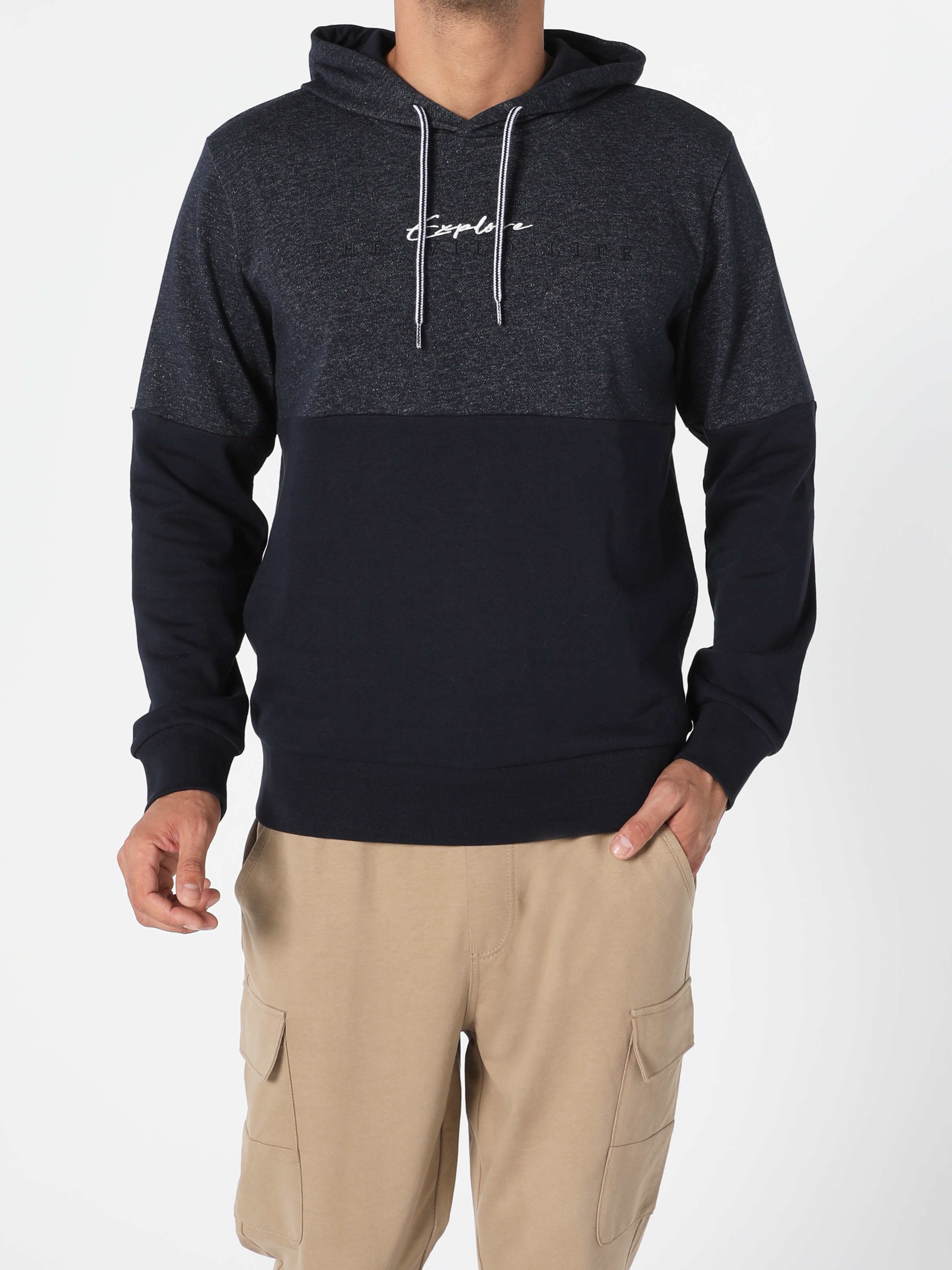 Regular Fit Lacivert Erkek Sweatshirt Cl1055249