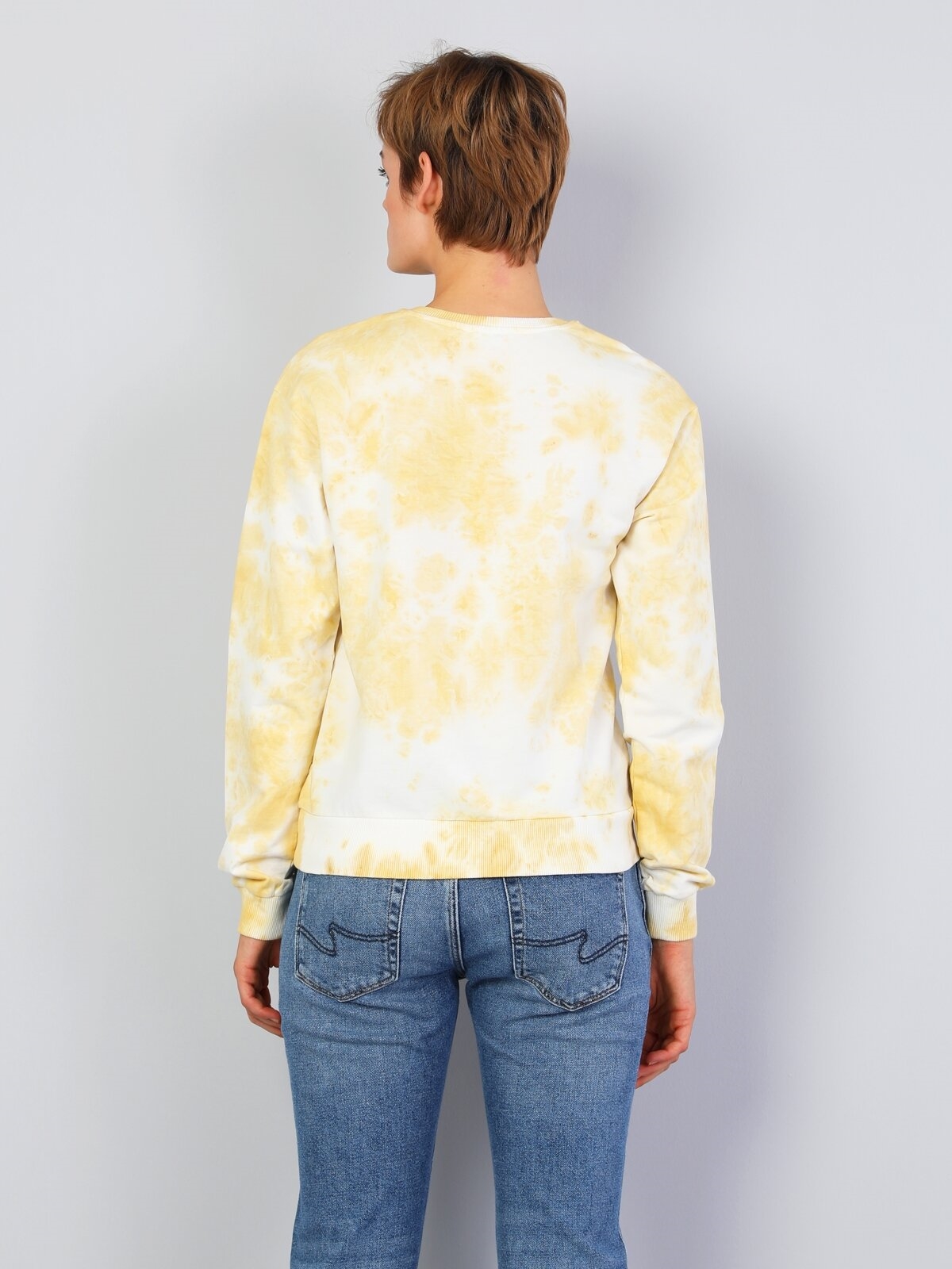 Regular Fit Sarı Sweatshirt Cl1047374