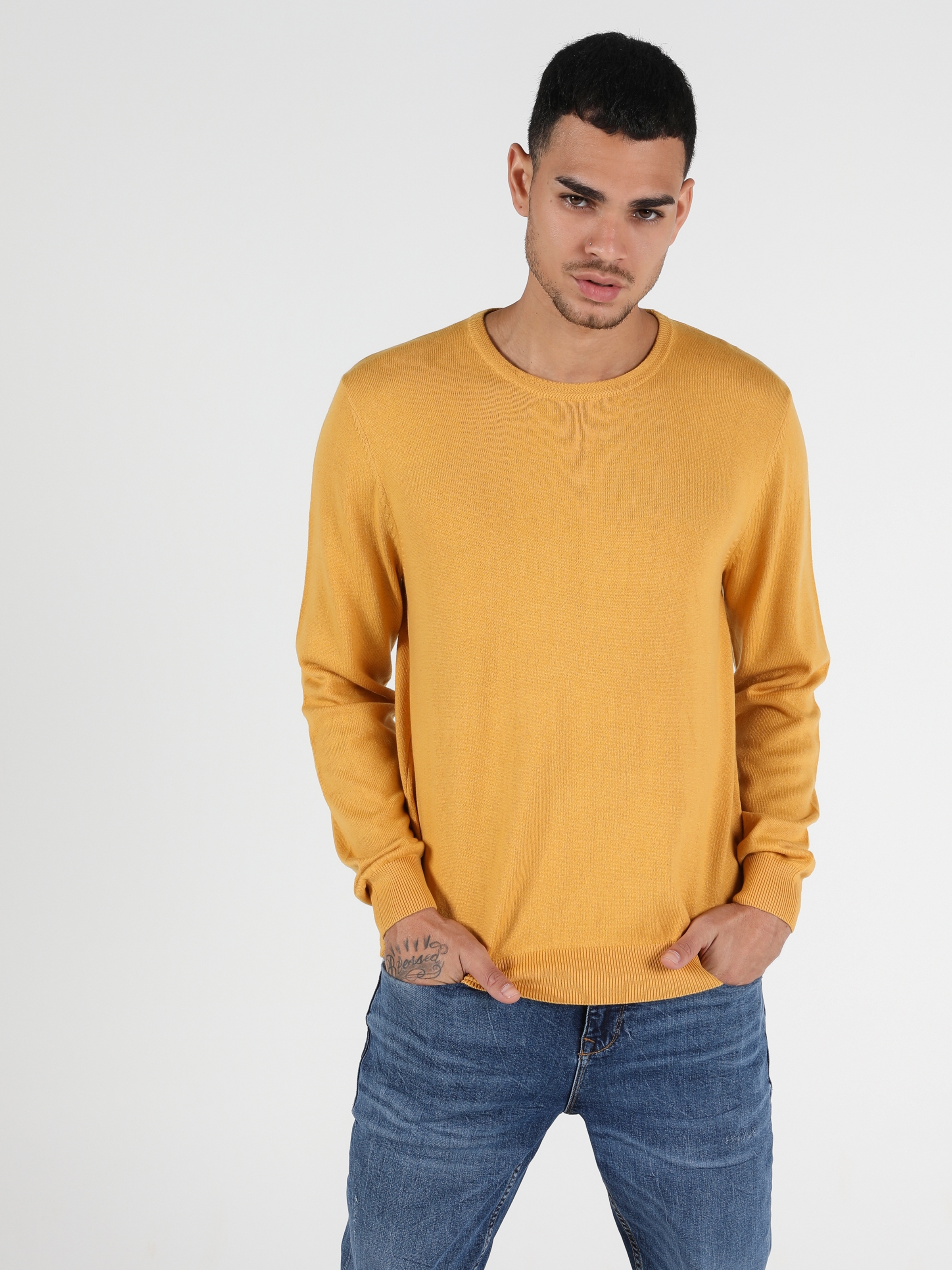 Colins Yellow Men Sweaters. 1