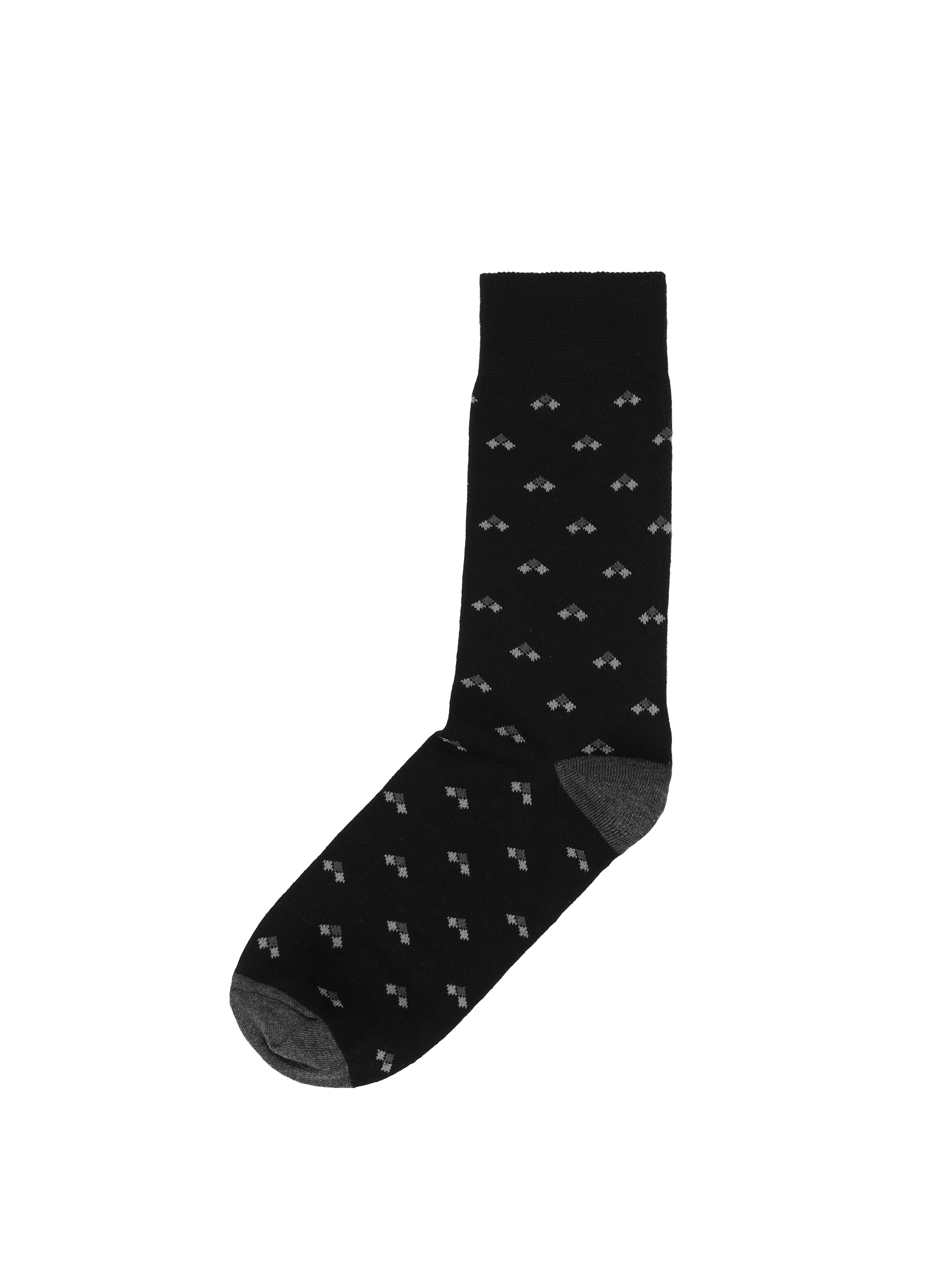 Baskılı Siyah Erkek Çorap Cl1062128