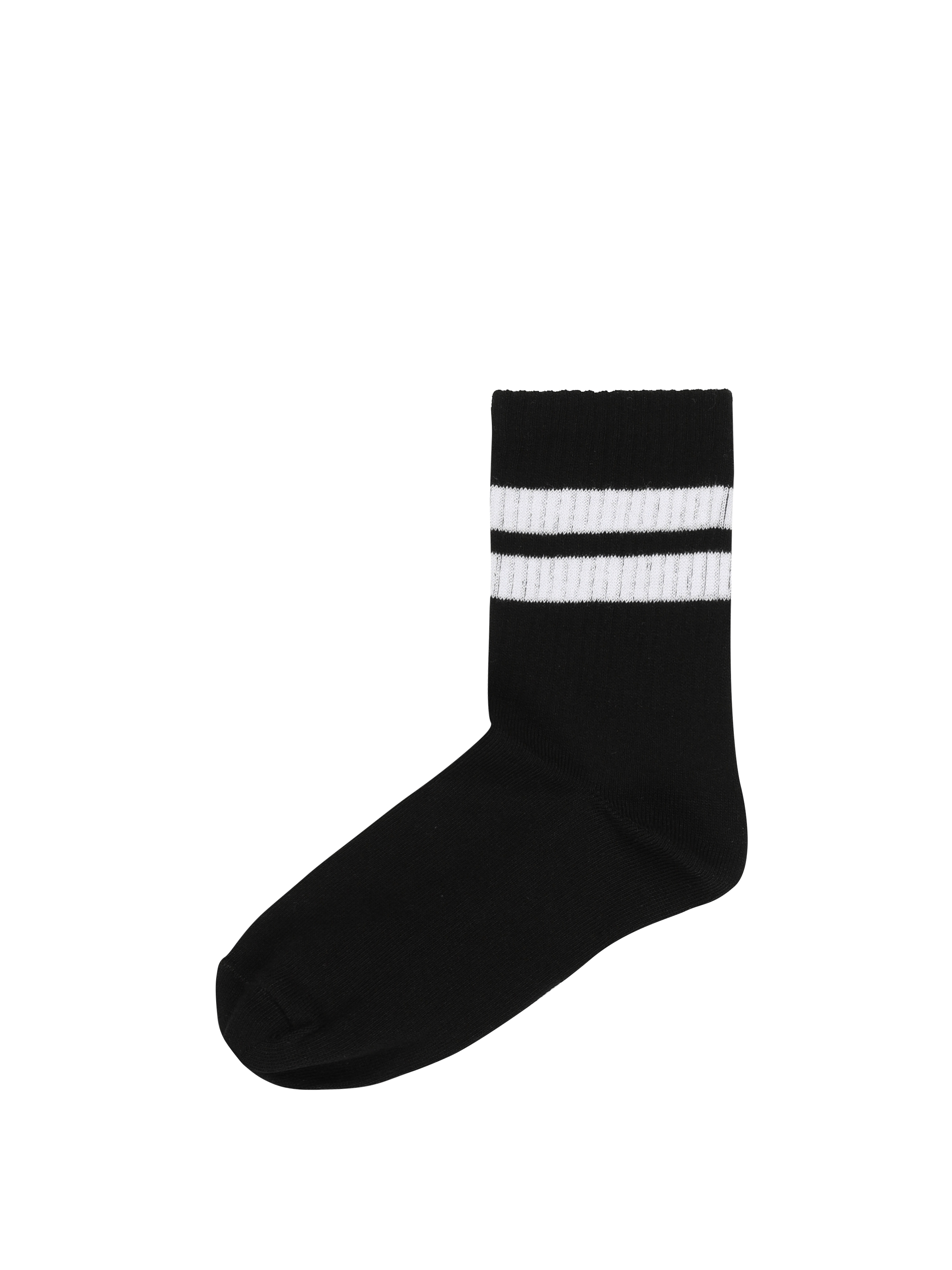 Çizgili Siyah Kadın Çorap Cl1062066