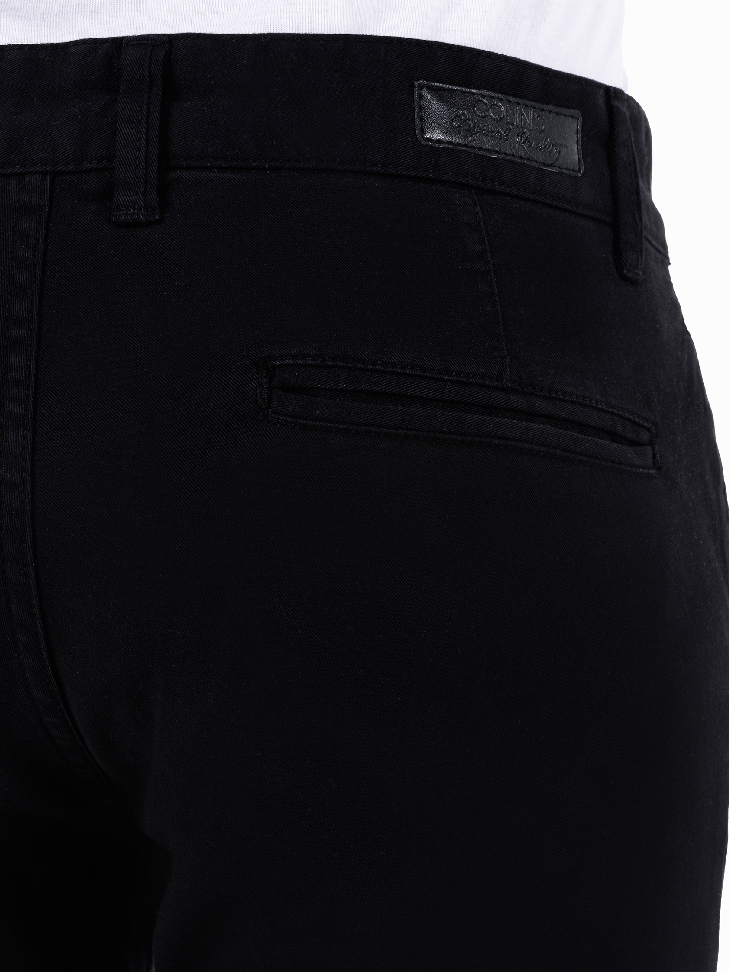 Slim Fit Orta Bel Düz Paça Erkek Siyah Pantolon