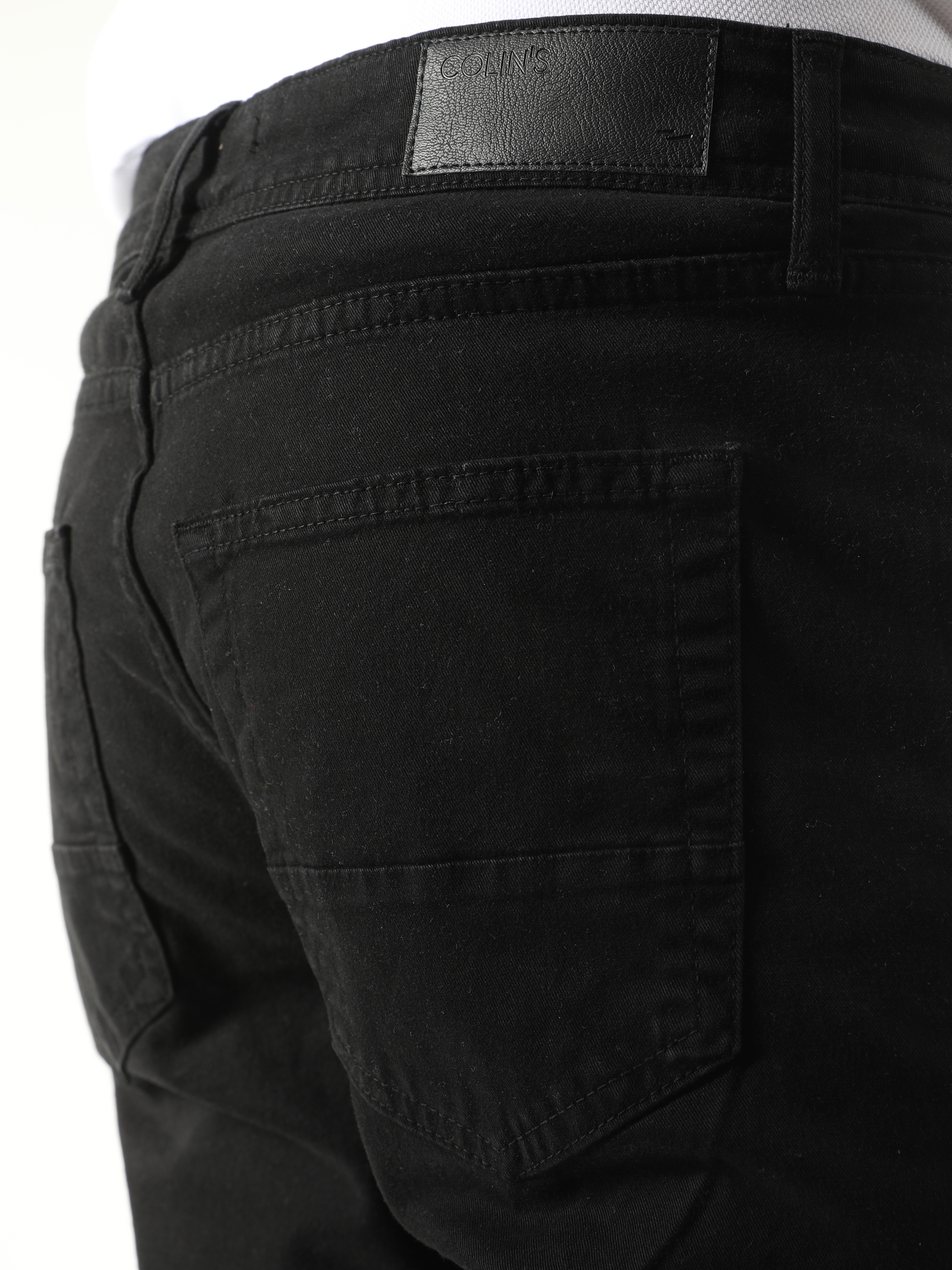 Düşük Bel Normal Kesim Düz Paça Siyah Erkek Pantolon