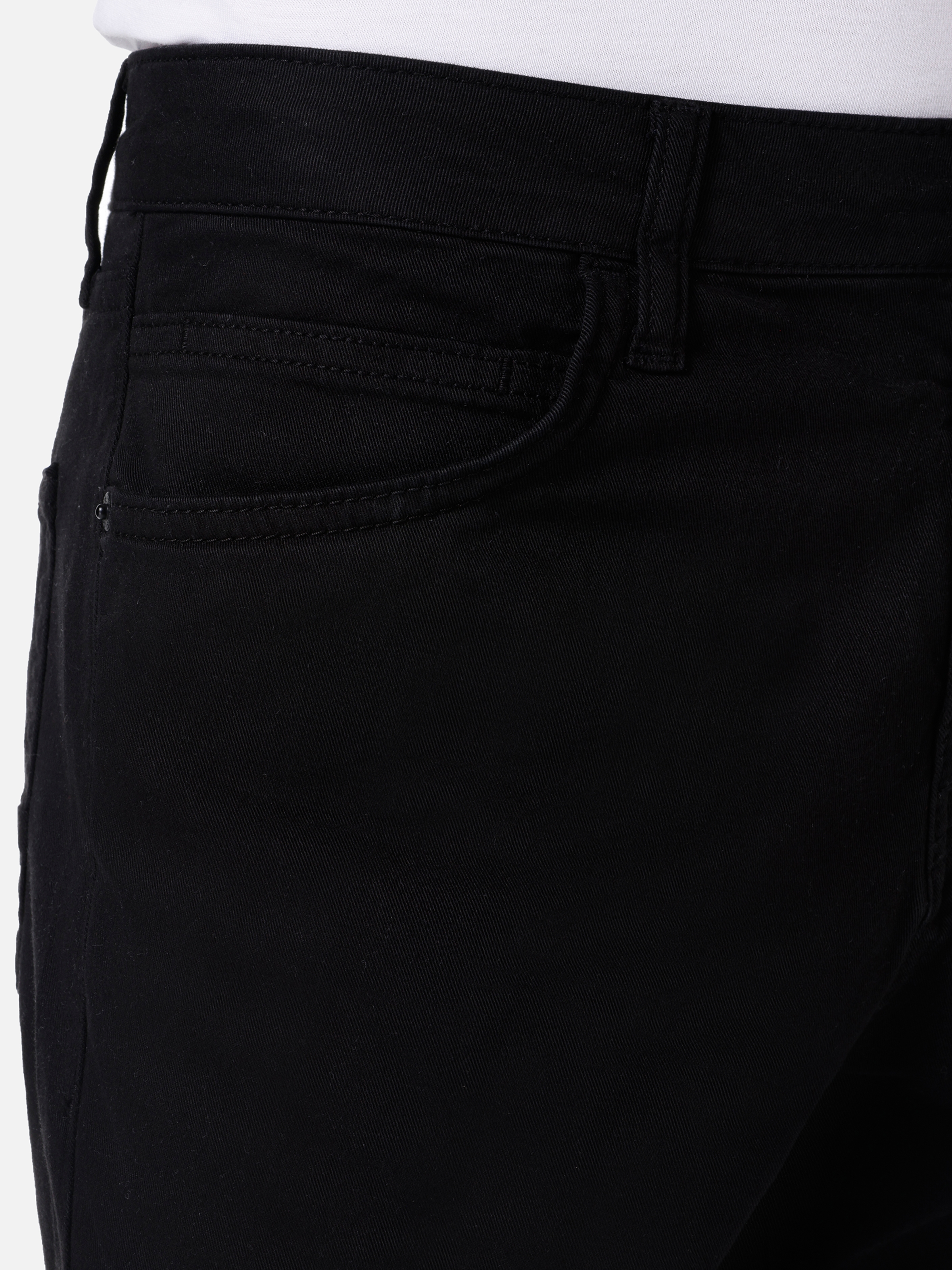 Düşük Bel Normal Kesim Düz Paça Siyah Erkek Pantolon