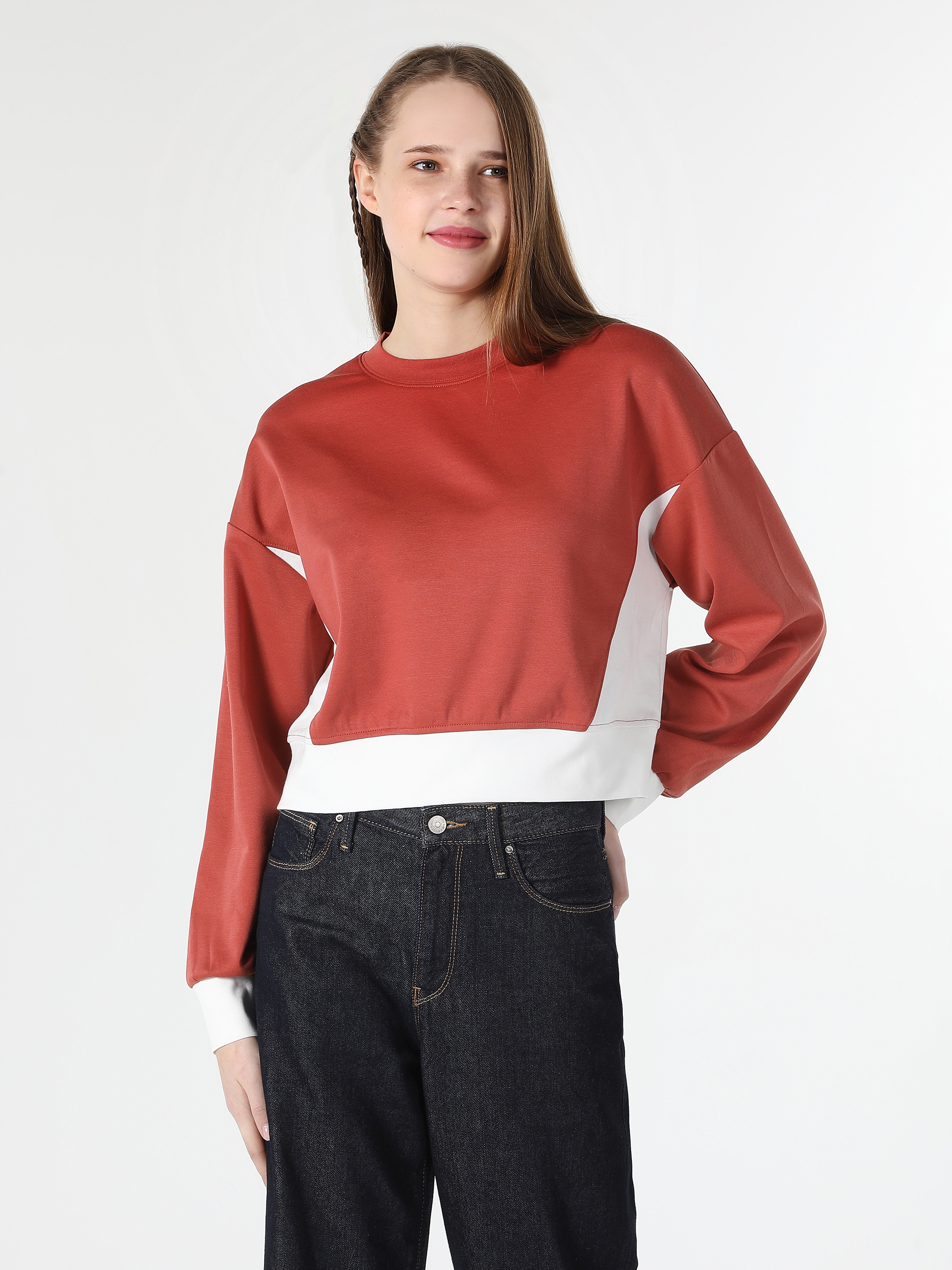 Regular Fit Turuncu Kadın Sweatshirt Cl1062018