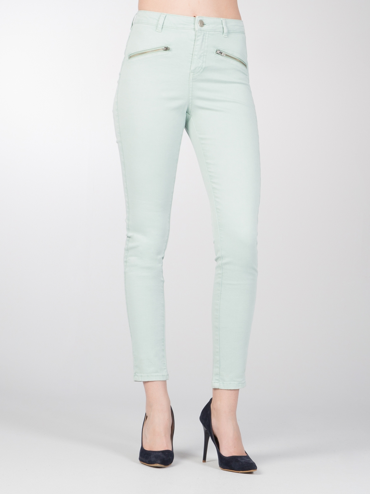 Colins Slim Fit Orta Bel Skinny Leg Kadın Mint Yeşili Pantolon. 4