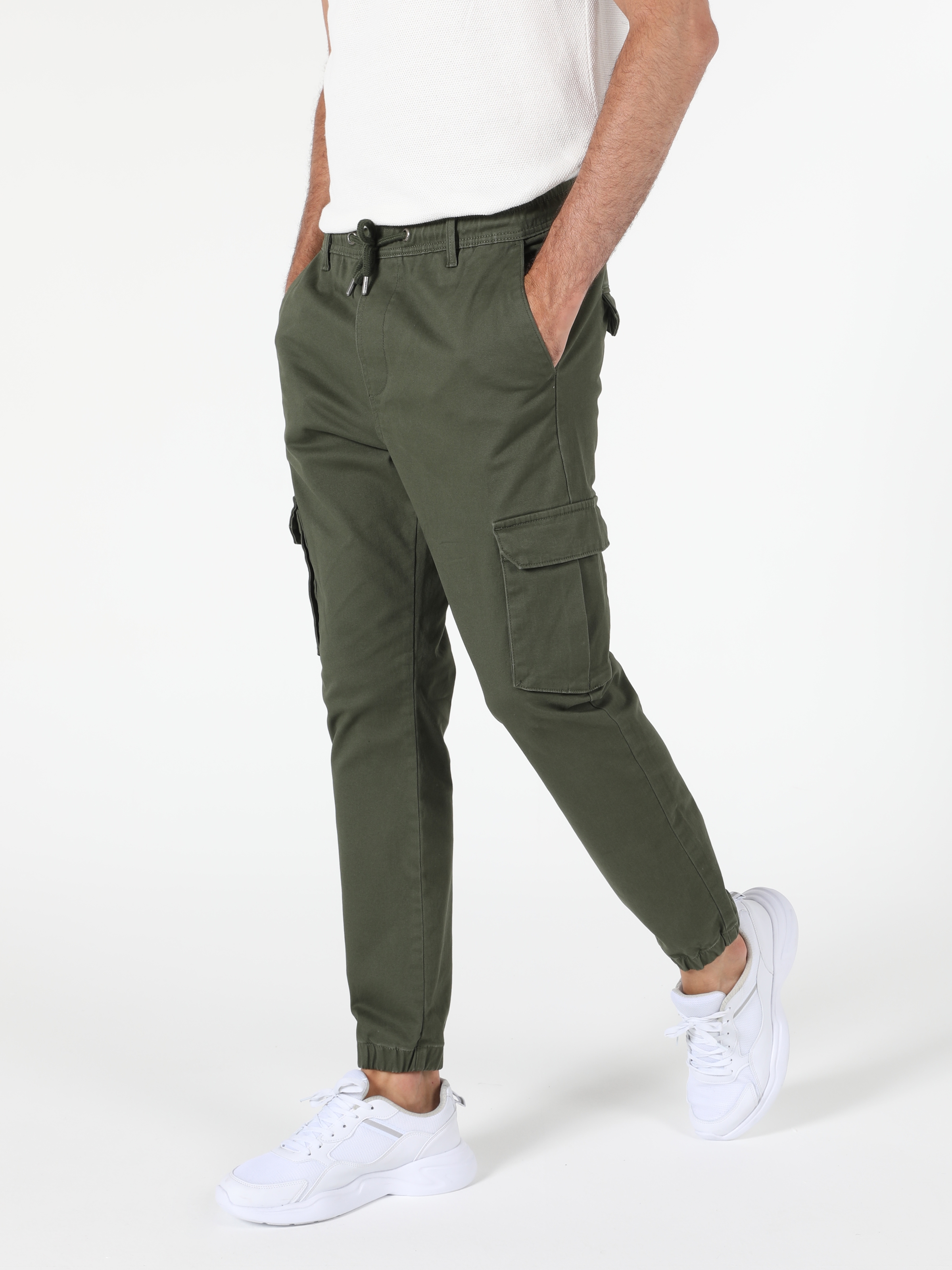 Slim Fit Yeşil Erkek Pantolon
