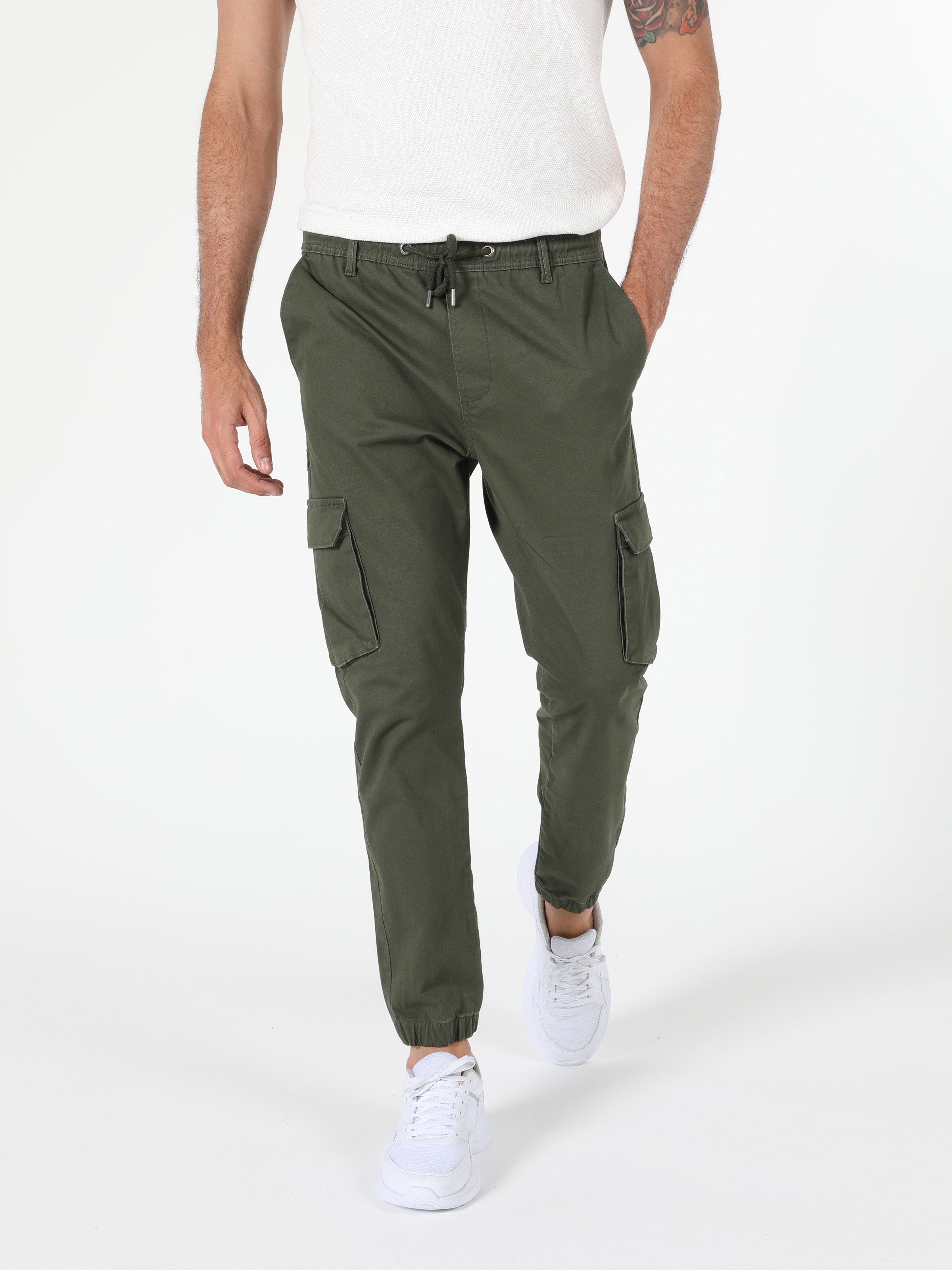 Slim Fit Yeşil Erkek Pantolon