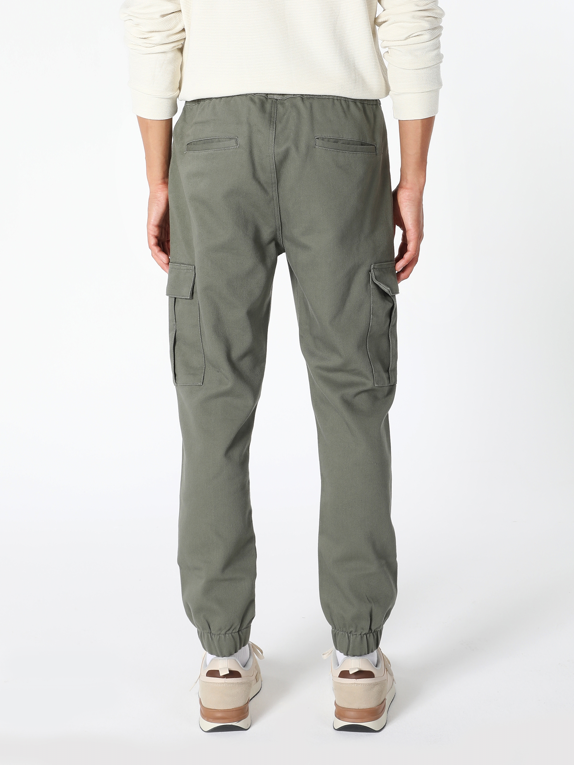 Colins Orta Bel Normal Kesim Düz Paça Yeşil Erkek Pantolon. 2