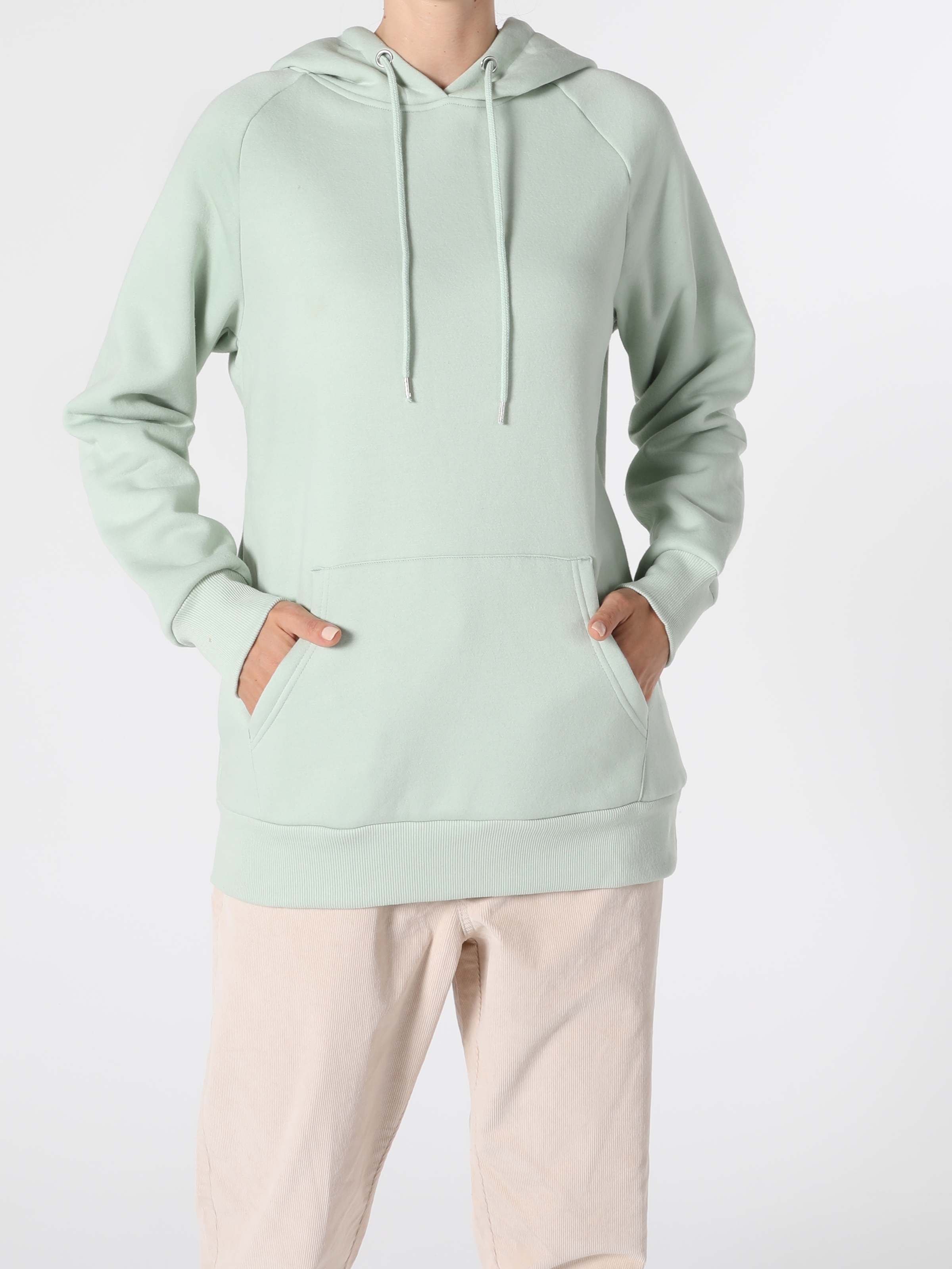 Regular Fit Yeşil Kadın Sweatshirt