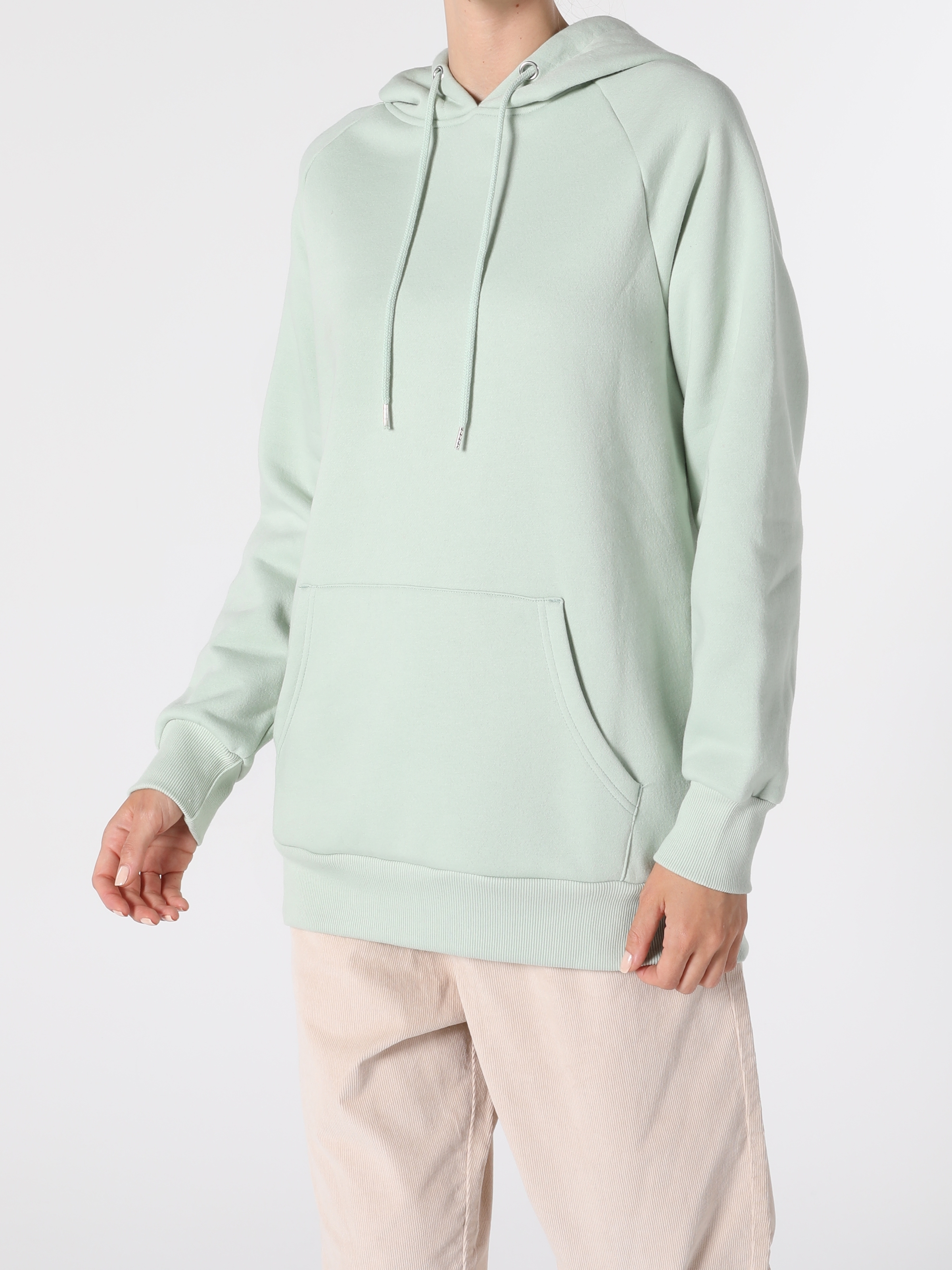Regular Fit Yeşil Kadın Sweatshirt