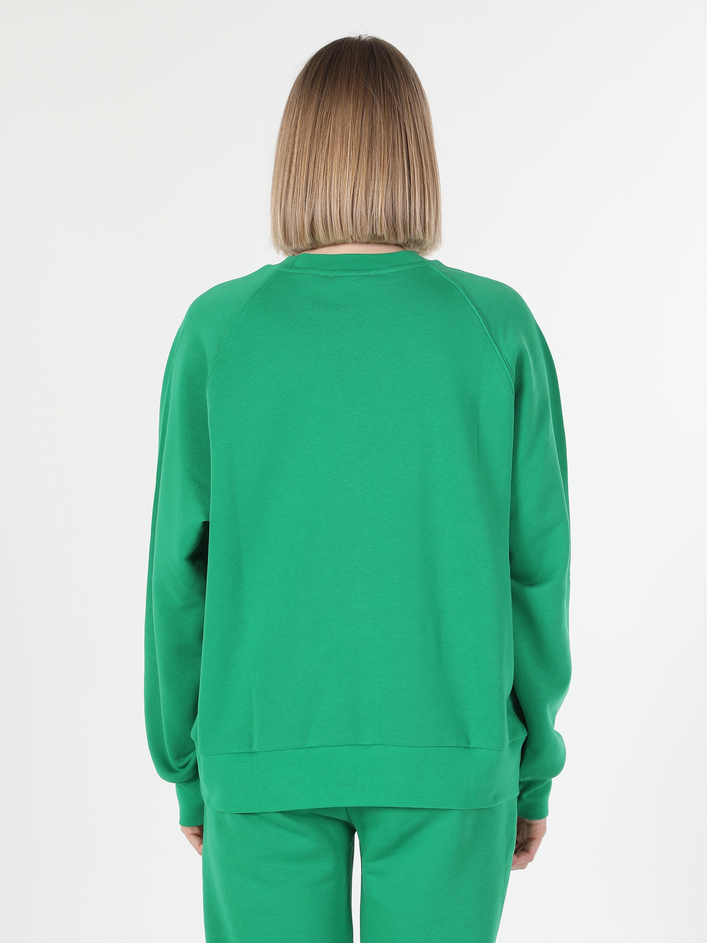 Colins Yeşil Kadın Sweatshirt. 2