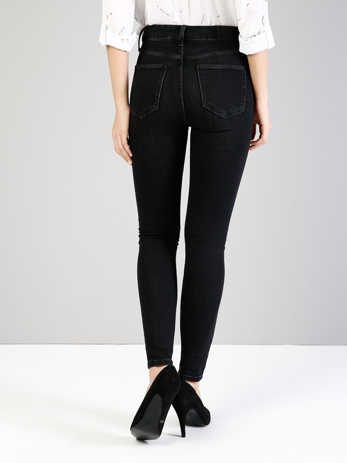 Colins 760 Dıana Super Slim Fit Yüksek Bel Skinny Leg Kadın Siyah Jean Pantolon. 2