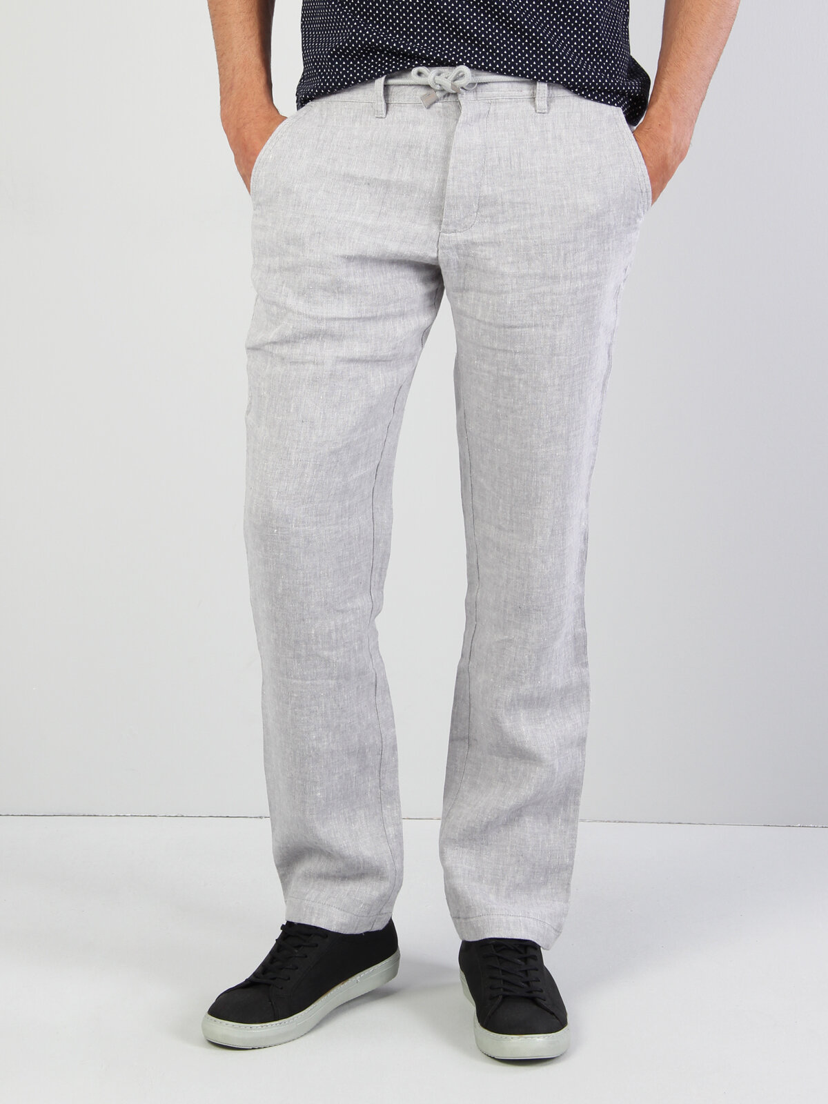 Colins Regular Fit Orta Bel Düz Paça Erkek Gri Pantolon. 4 Colins Regular Fit Orta Bel Düz Paça Erkek Gri Pantolon. 4