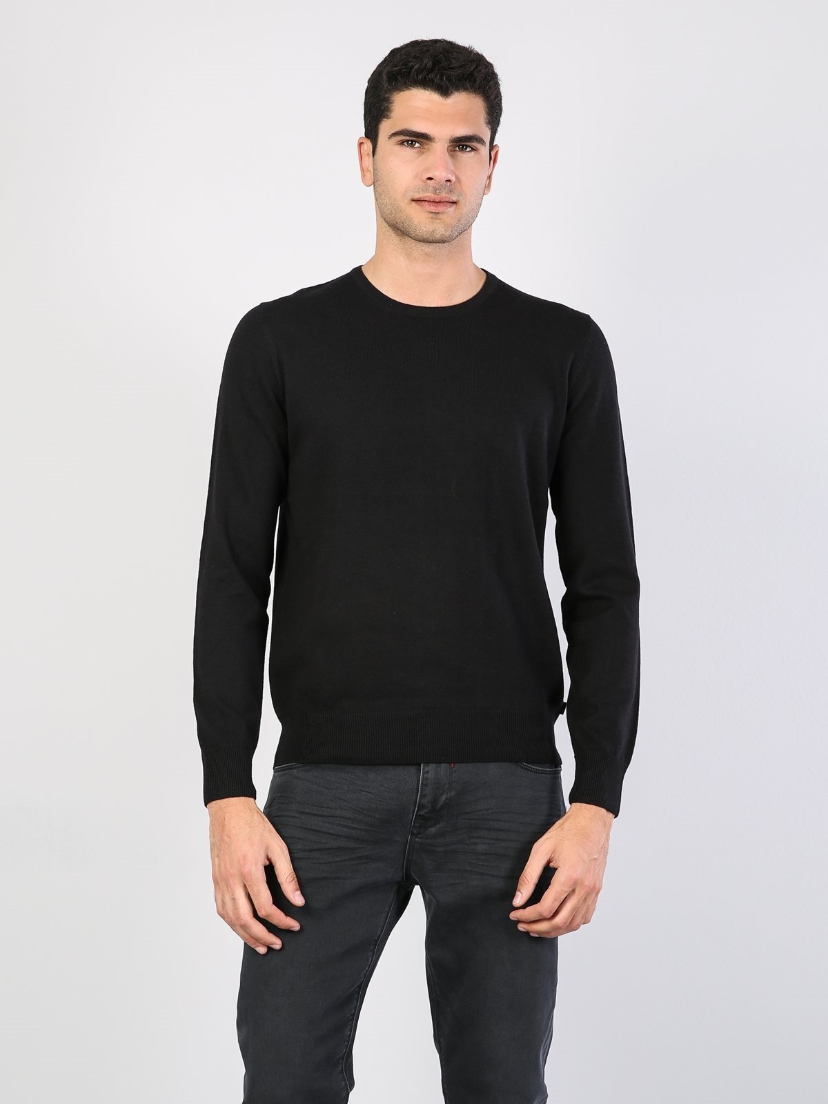 Colins Black Men Sweaters. 4
