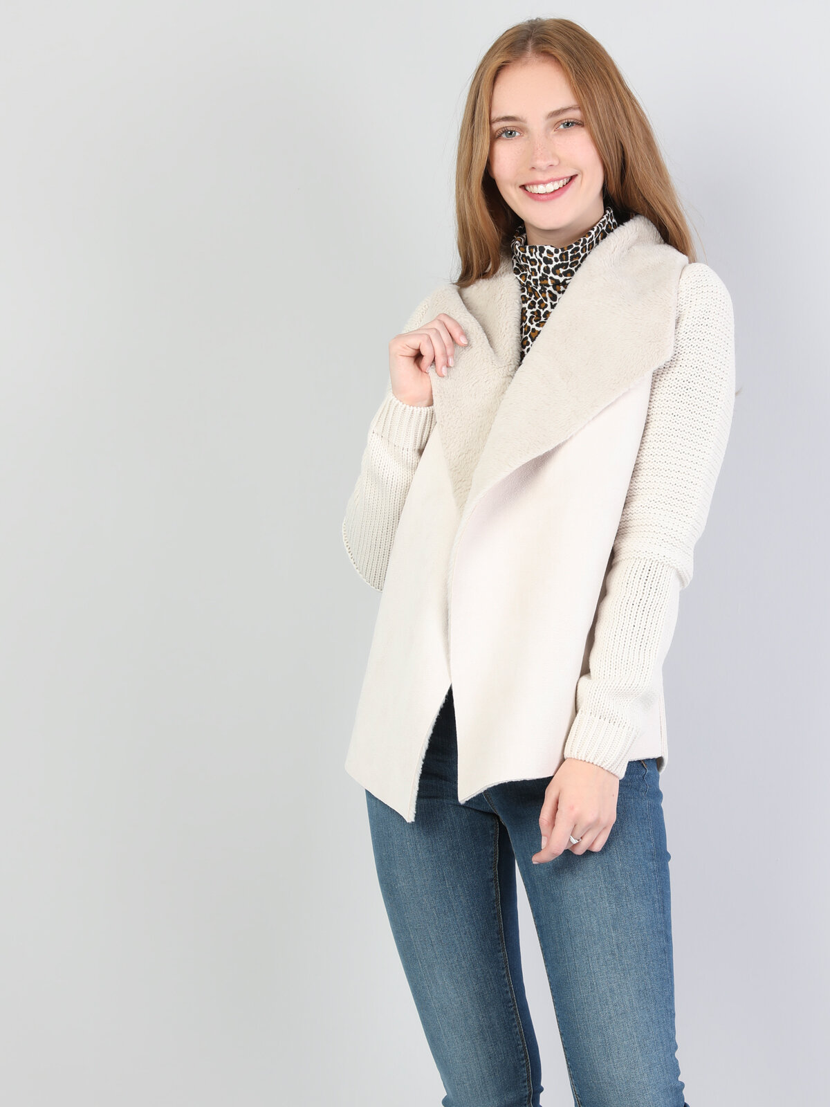 Colins Bej Ceket Yaka  Hırka. 3