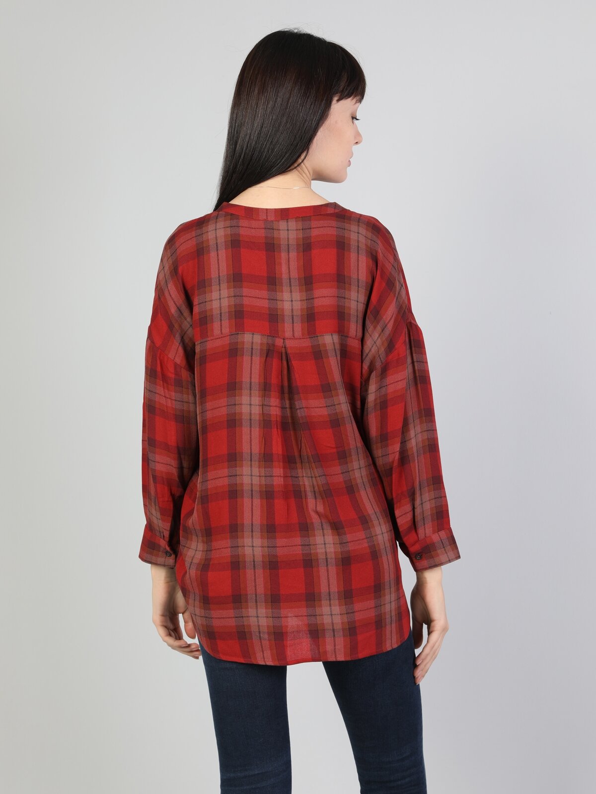 Colins Bordeaux Woman Long Sleeve Shirt. 2