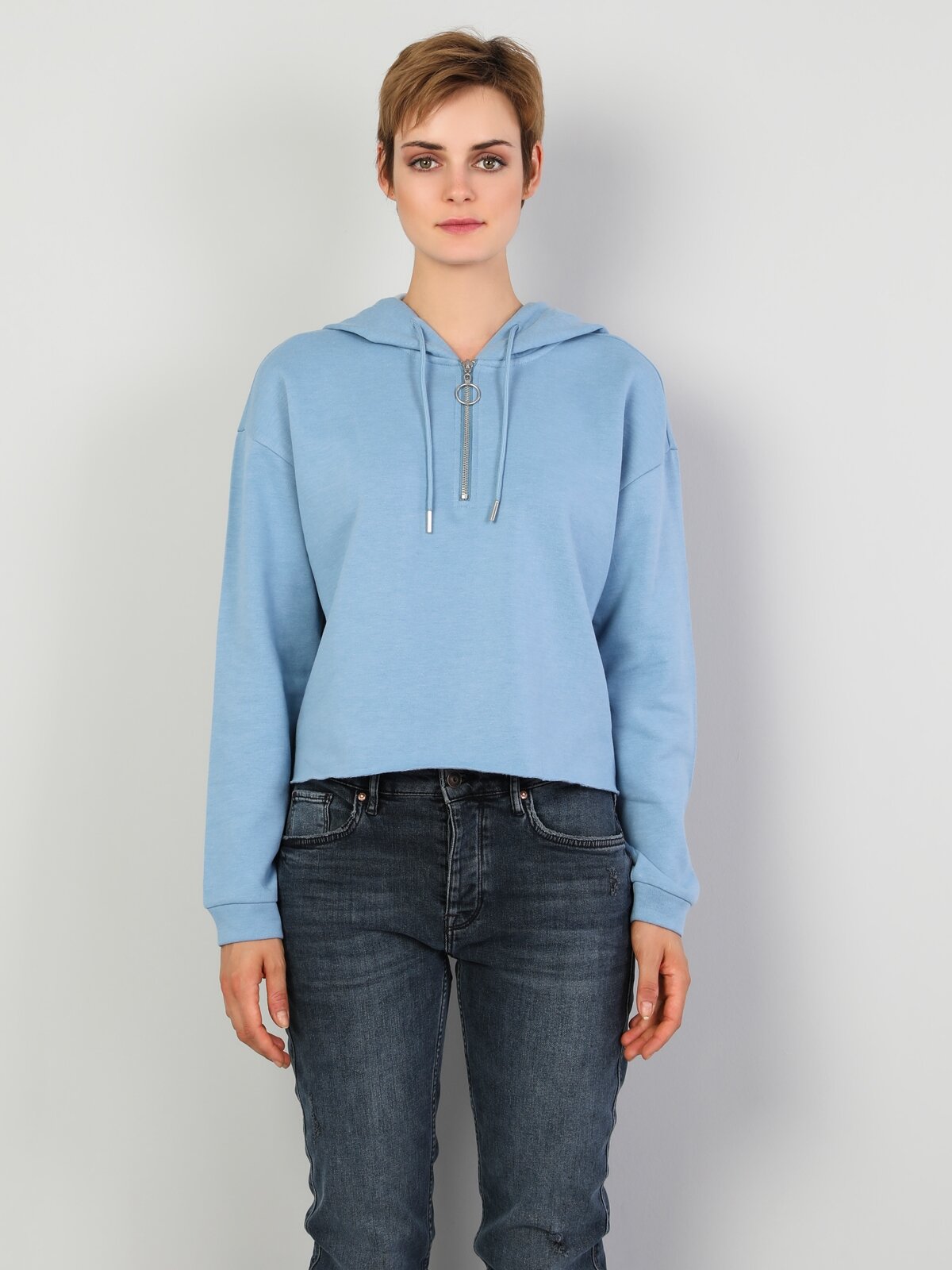 Colins Blue Woman Sweatshirt. 4