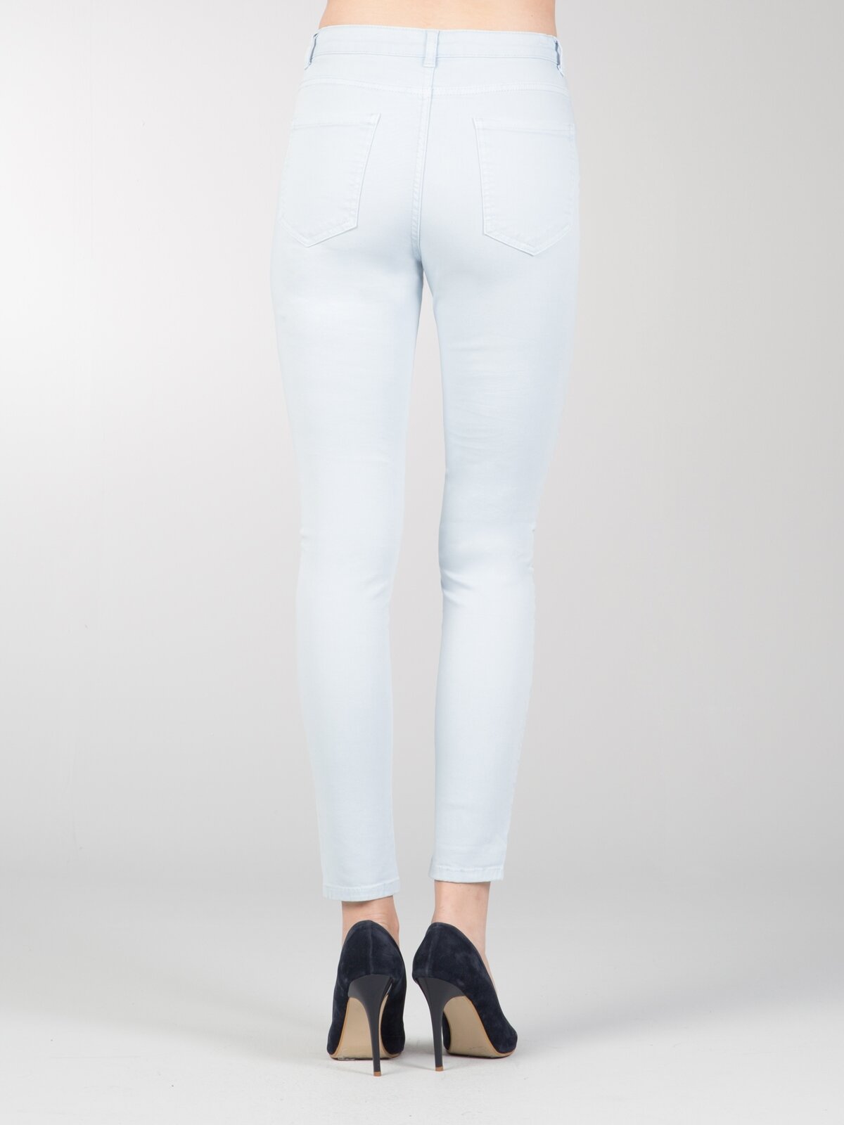 Colins Slim Fit Orta Bel Skinny Leg Kadın Açık Mavi Pantolon. 2