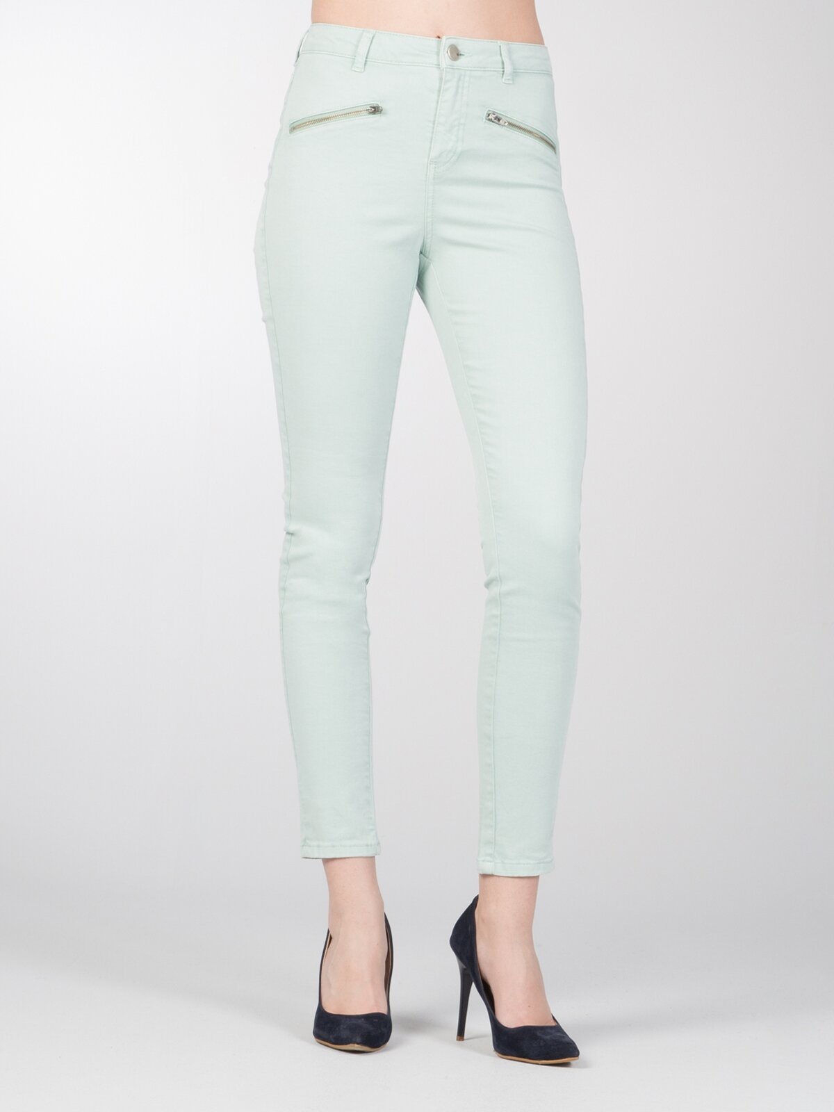 Colins Slim Fit Orta Bel Skinny Leg Kadın Mint Yeşili Pantolon. 1