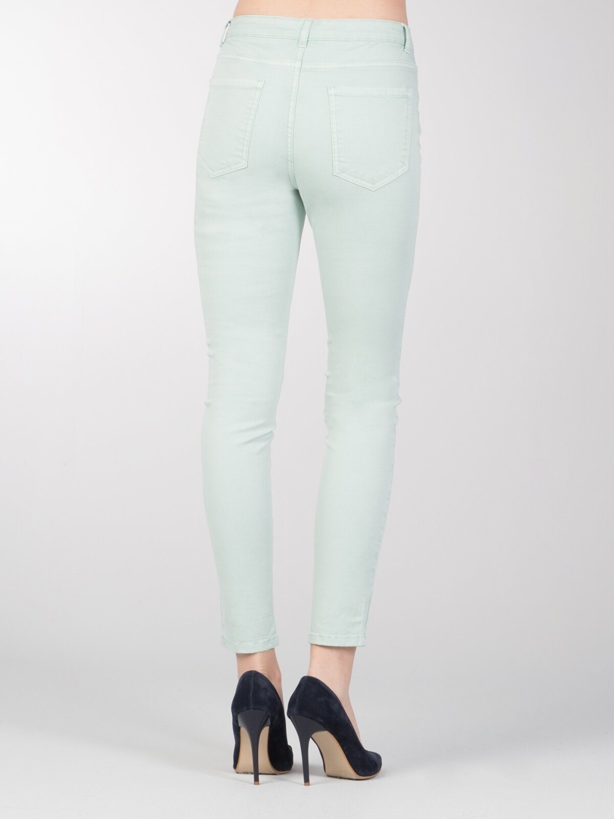 Colins Slim Fit Orta Bel Skinny Leg Kadın Mint Yeşili Pantolon. 2