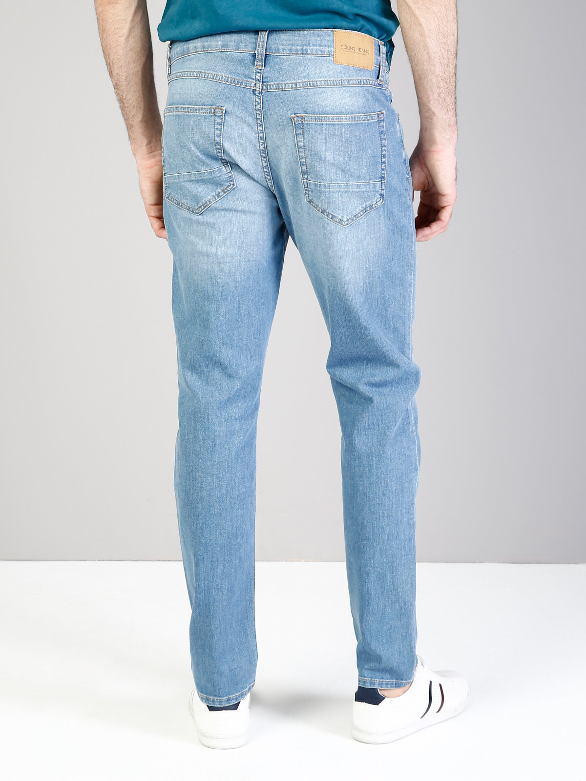 Colins 067 Jack Normal Kesim Orta Bel Tapered Leg Mavi Jean Pantolon. 2