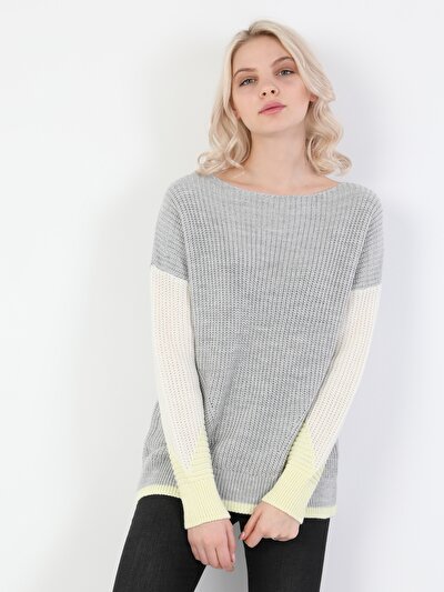 Colins Gray Woman Sweaters. 1