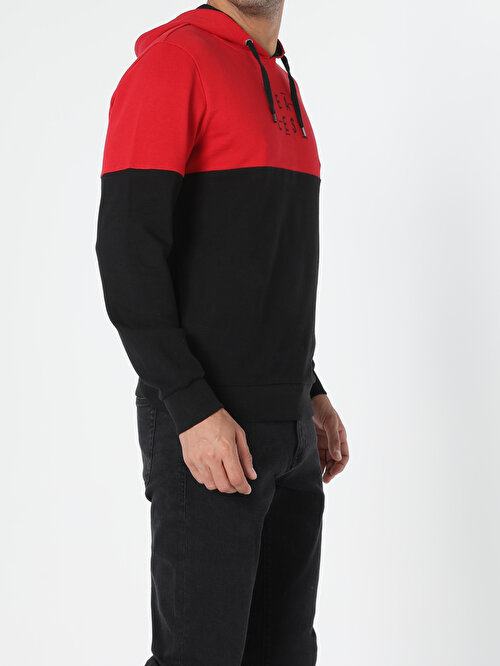 Regular Fit Kırmızı Erkek Sweatshirt
