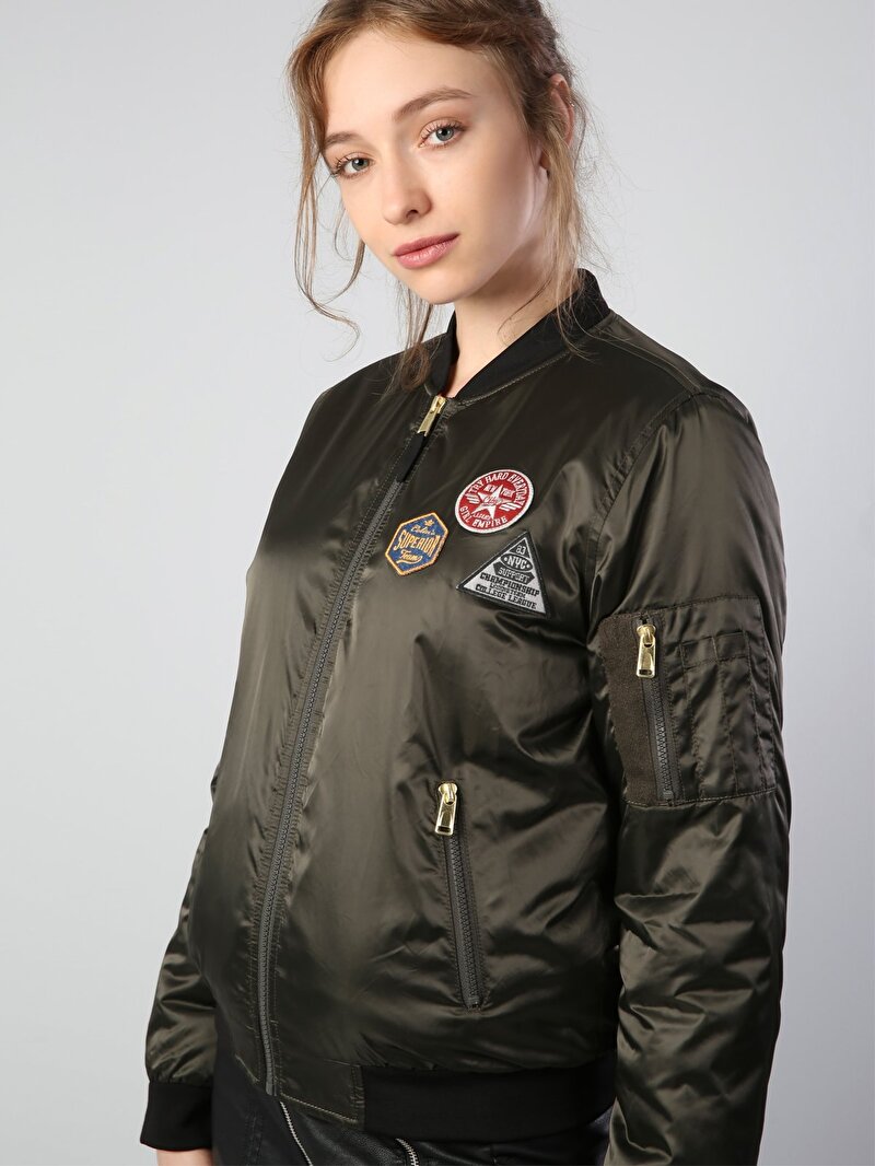  Regular Fit  Kadın Haki Mont