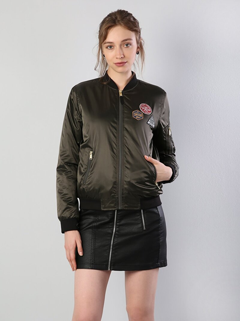  Regular Fit  Kadın Haki Mont