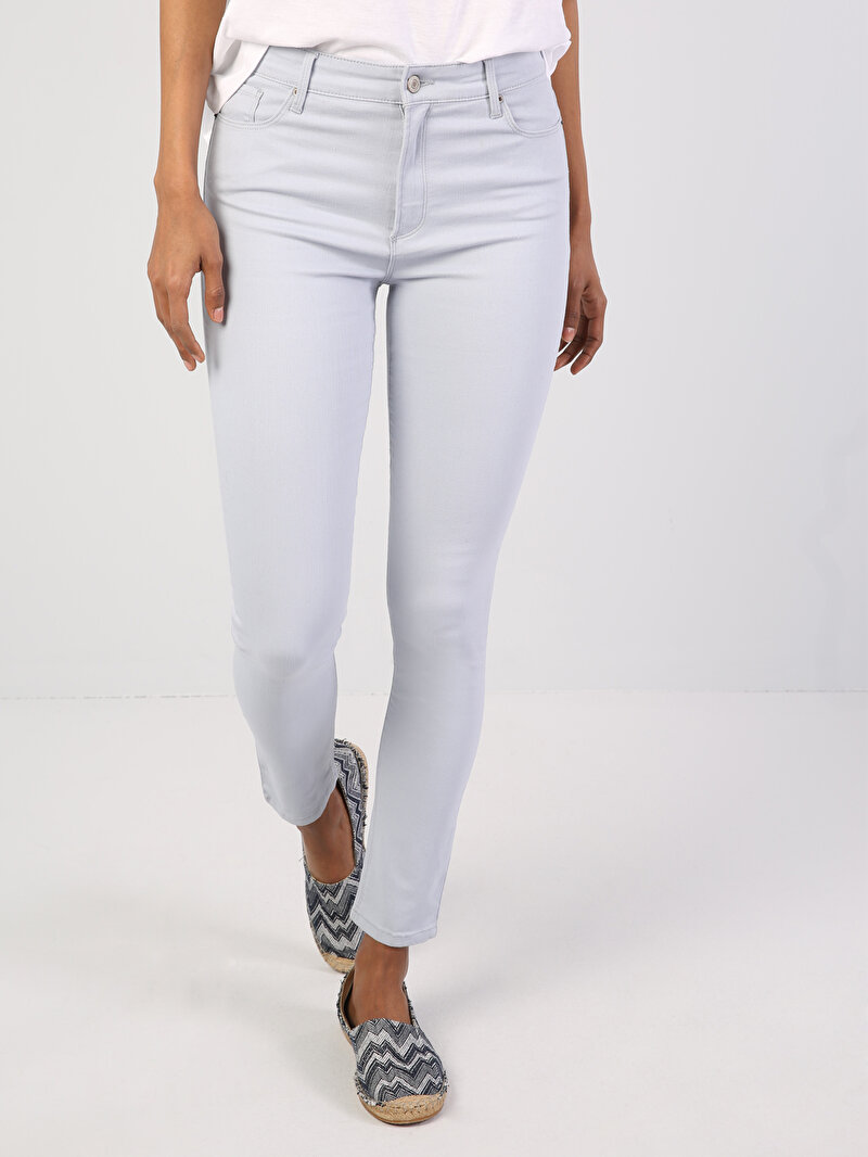 Super Slim Fit Kadın Mavi Pantolon Cl1042606