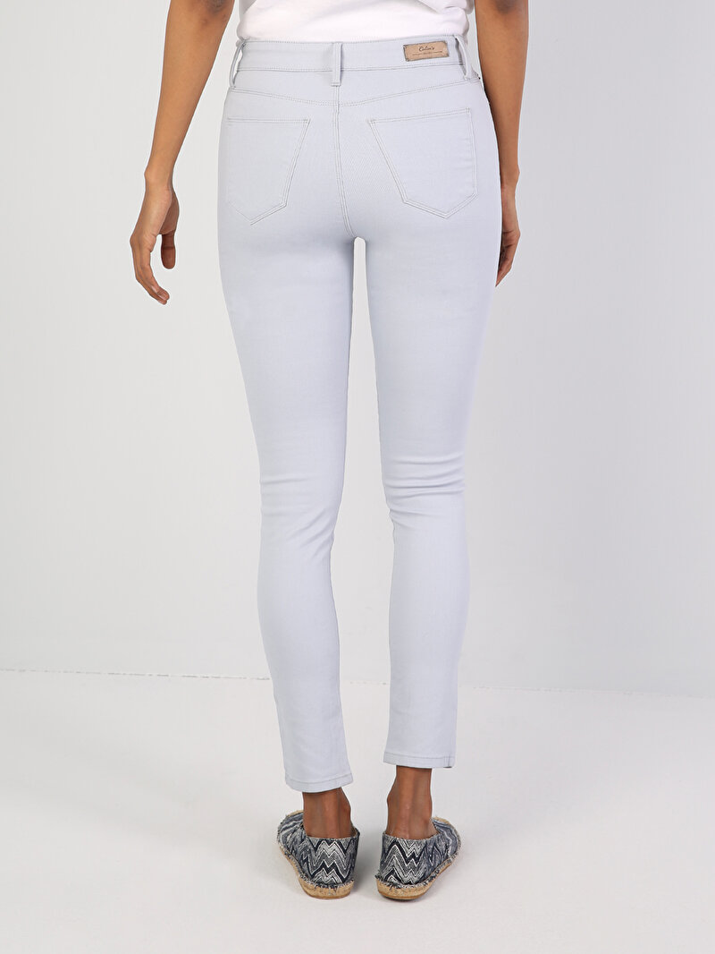 Super Slim Fit   Kadın Mavi  Pantolon Cl1042606