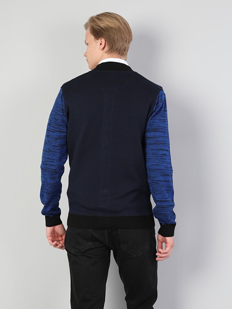 Regular Fit   Erkek Lacivert Hırka Cl1044863