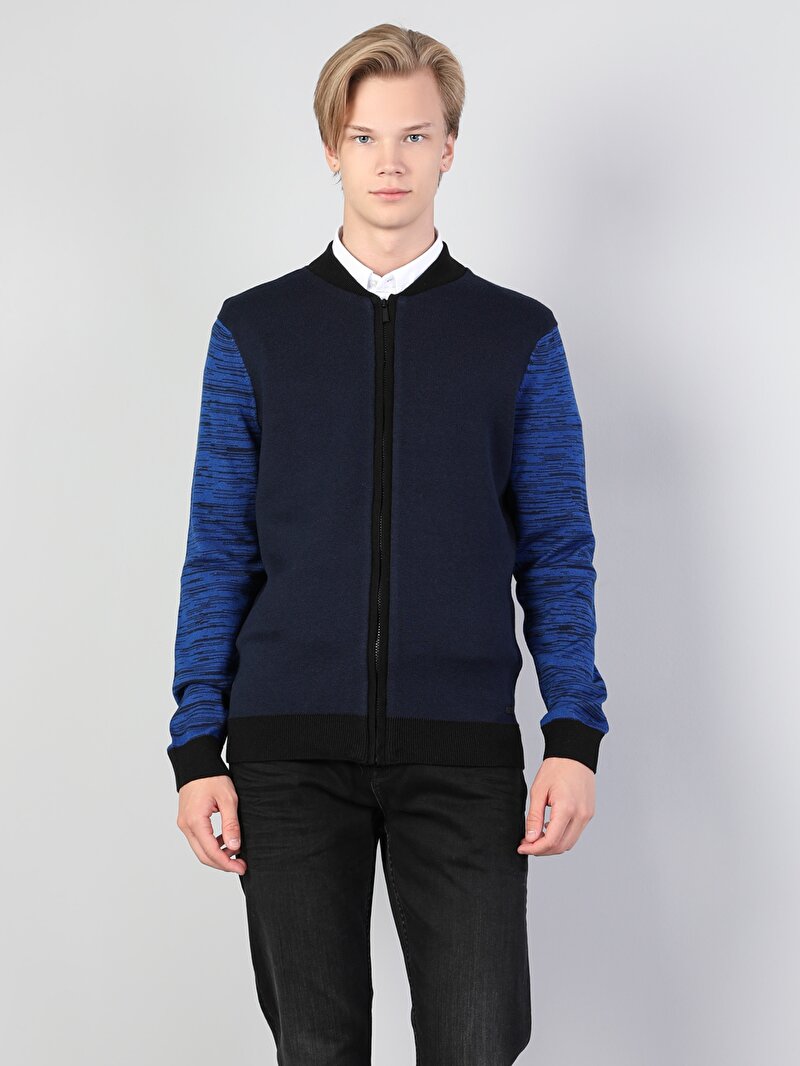 Regular Fit   Erkek Lacivert Hırka Cl1044863