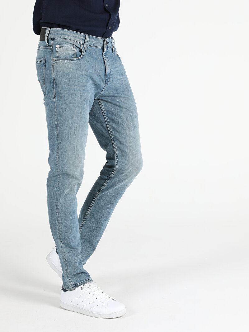 Straight Fit Jean Erkek Jean Pantolon 