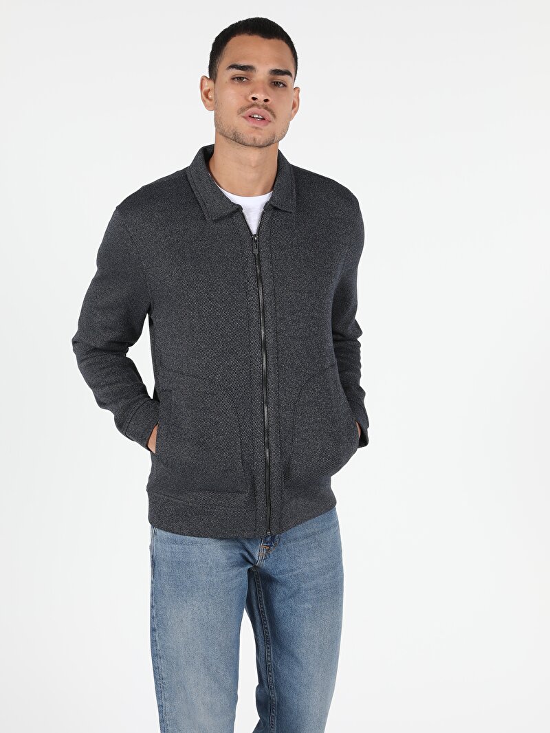 Slim Fit Erkek Lacivert Ceket