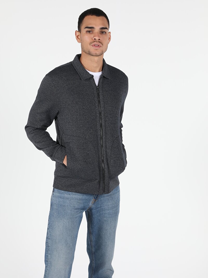 Slim Fit Erkek Lacivert Ceket